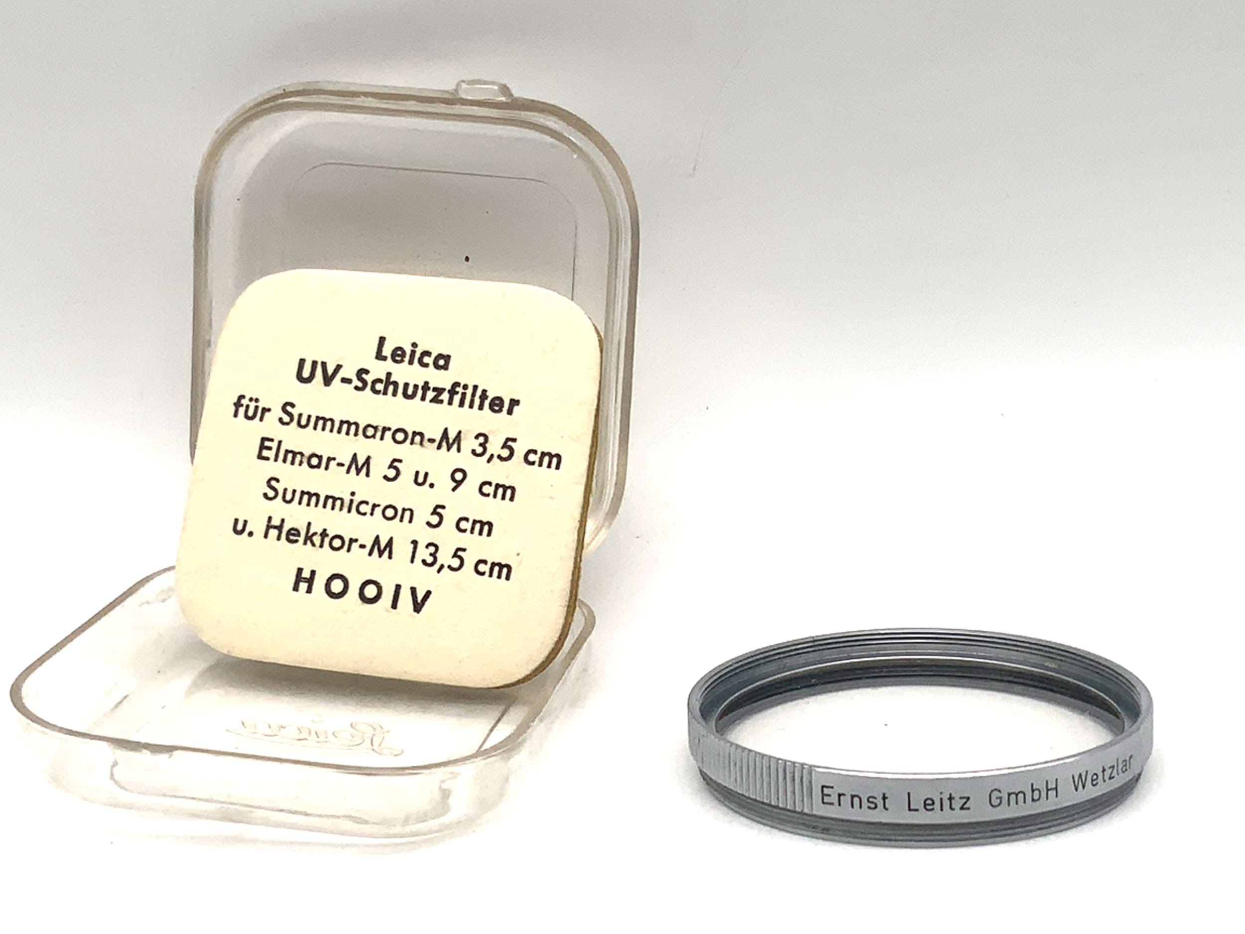 Leica Leitz UV filter Uva Chrom HOOIV for Summicron filters 39mm circular M39