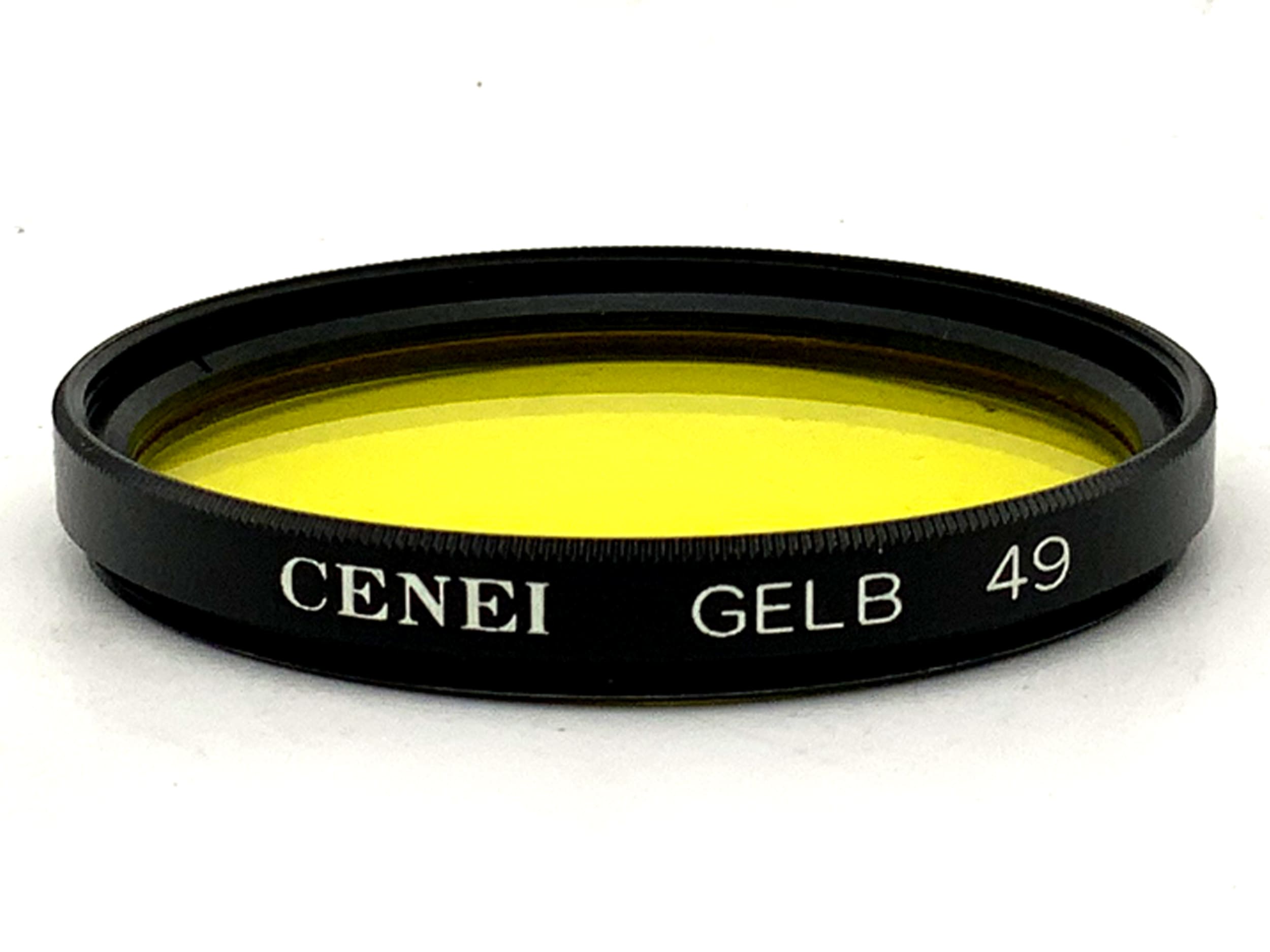 Cenei yellow color filter, 49mm circular filter thread