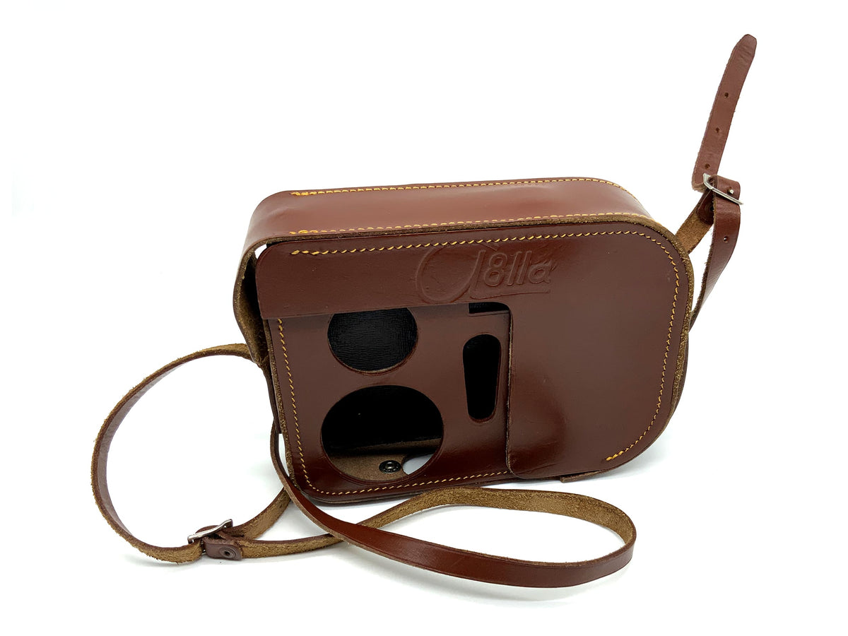 Meopta a8lla ready bag brown leather hard case bag camera bag