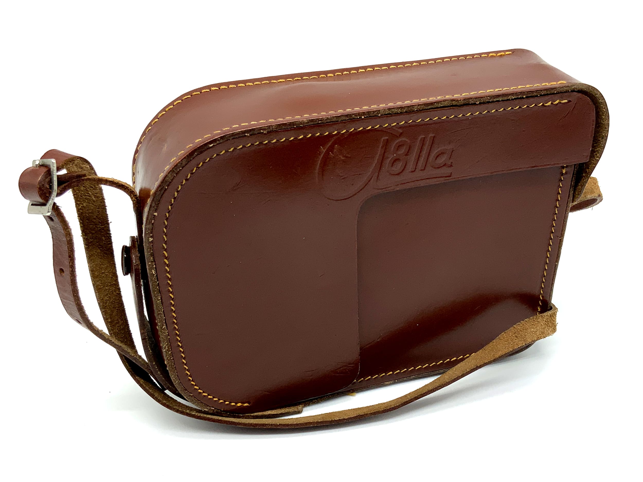 Meopta a8lla ready bag brown leather hard case bag camera bag