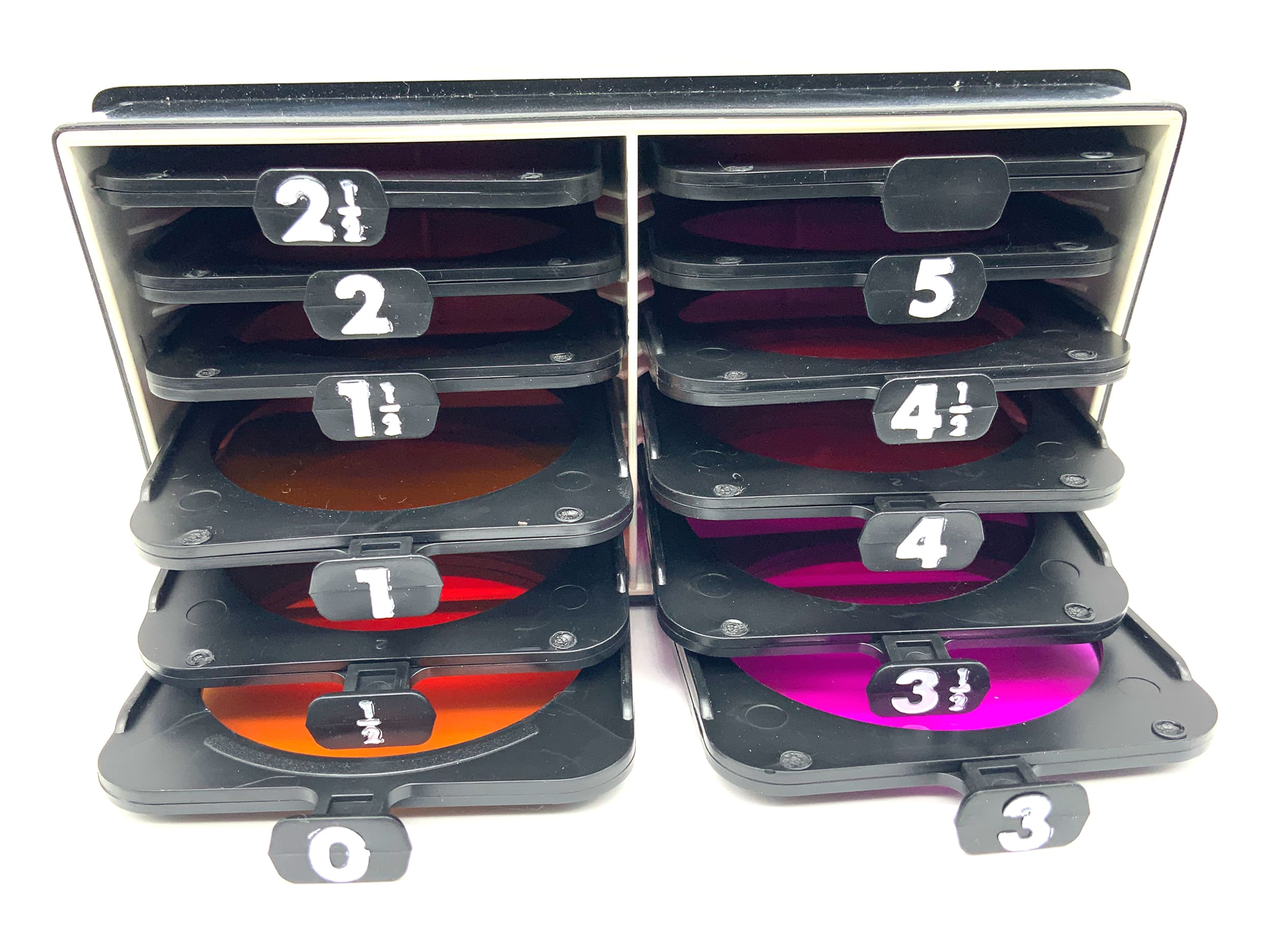 Ilford filter set for variable contrast papers grades 0-5 + red… Rectangular