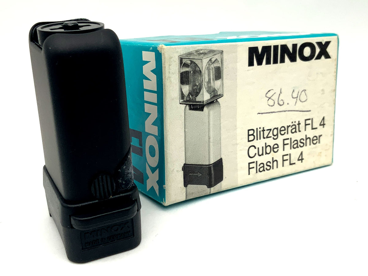 Minox FL 4 flash unit for A, B, C, BL, LX camera flash, hot-shoe flash, flash light