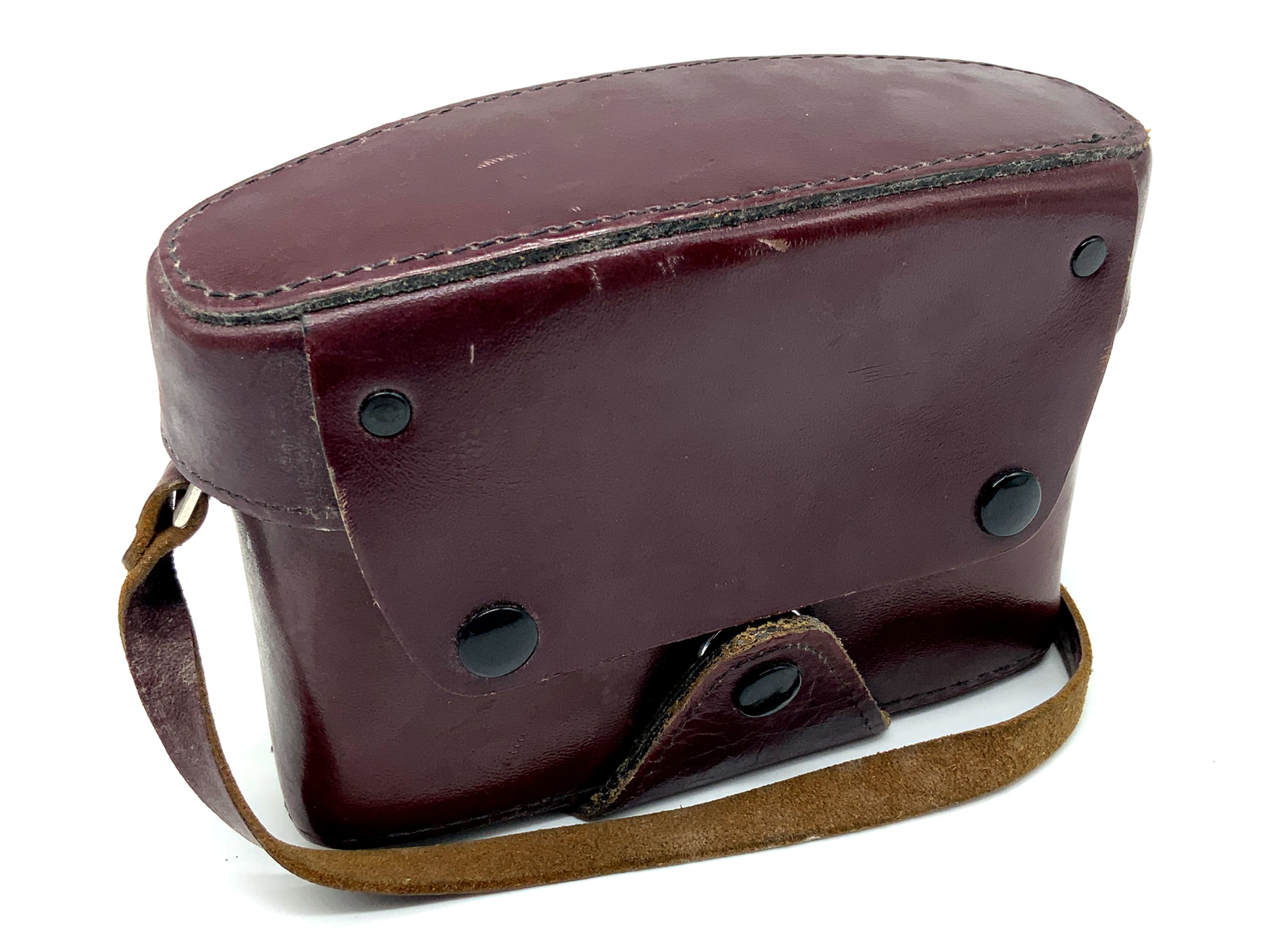 Leitz 14504 Ready Case, Red Leather, for Leica Leicaflex SL 2, Bordeaux