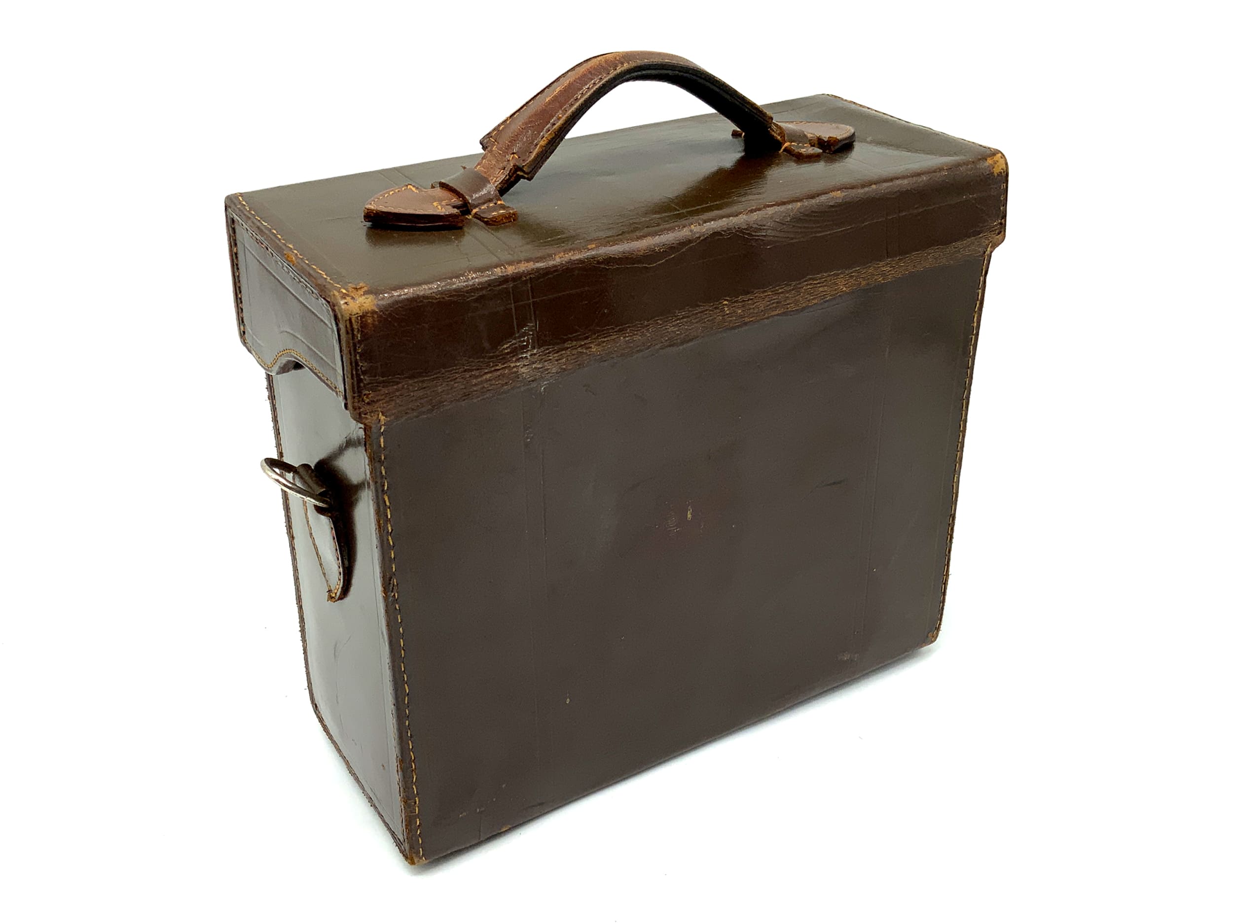 Voigtländer stereoscope ready case, brown leather case