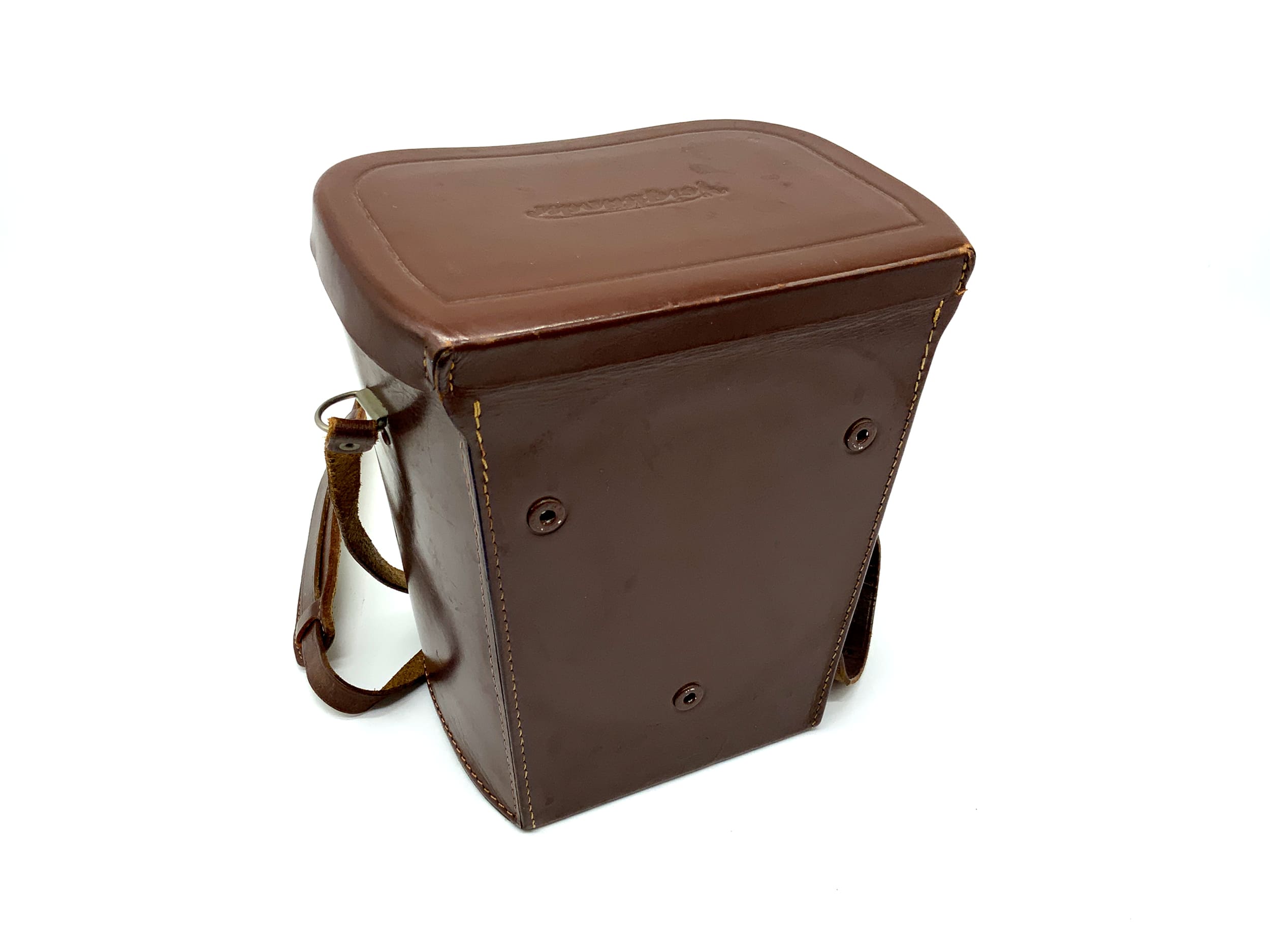 Voigtländer Bessamatic ready bag, brown leather case, long case