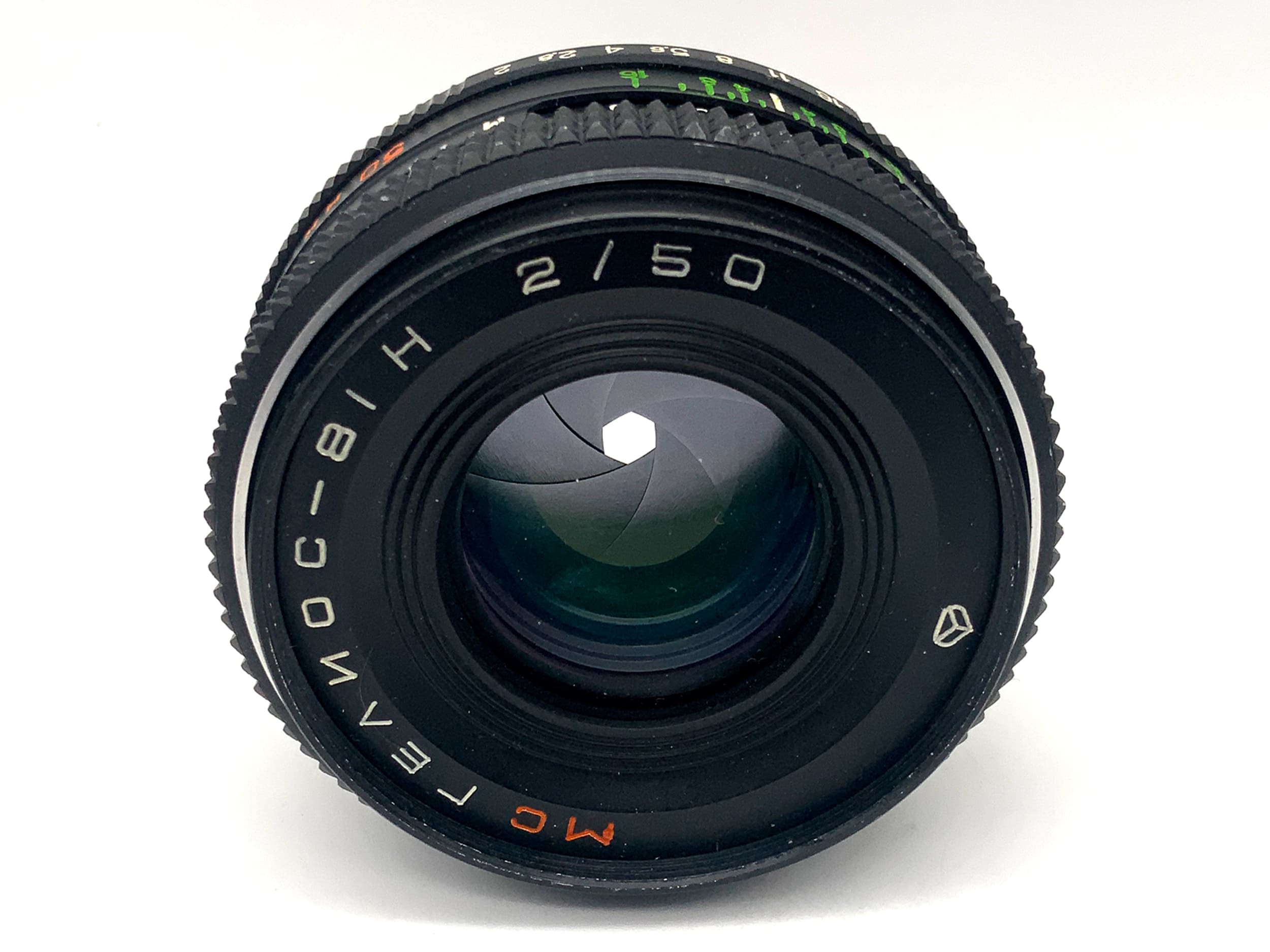 KMZ 50mm 1:2 lens Kiev 20 Helios 81N MC prime lens (Nikon F)