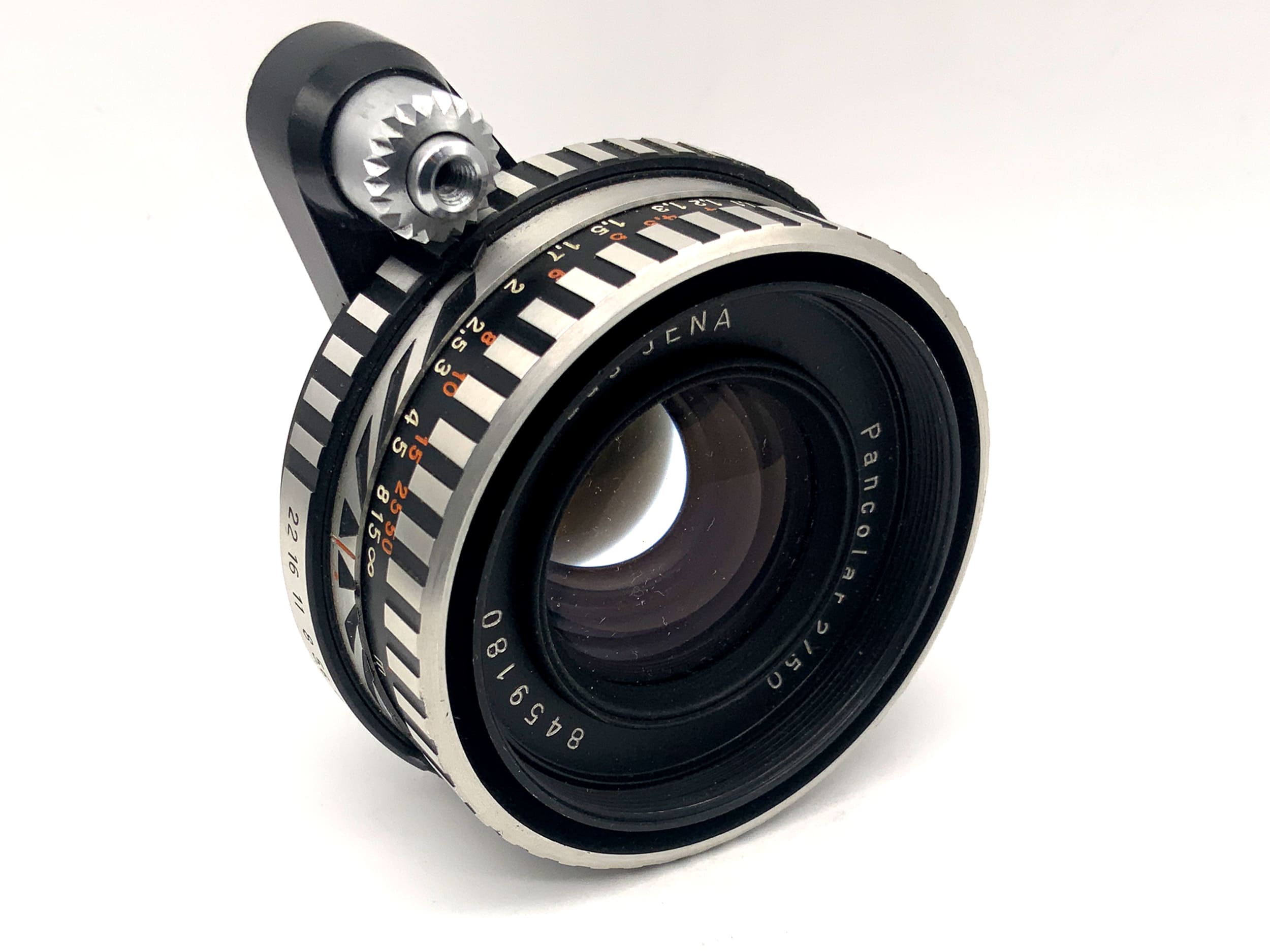 Carl Zeiss 50mm 1:2 lens Pancolar Zebra from Jena fixed focal length (Exa)