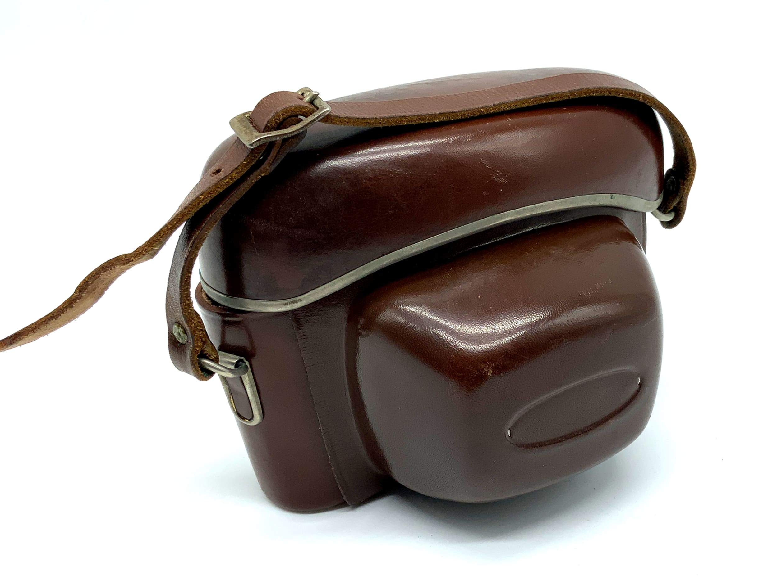 Voigtländer Bessamatic Deluxe ready bag, brown leather case