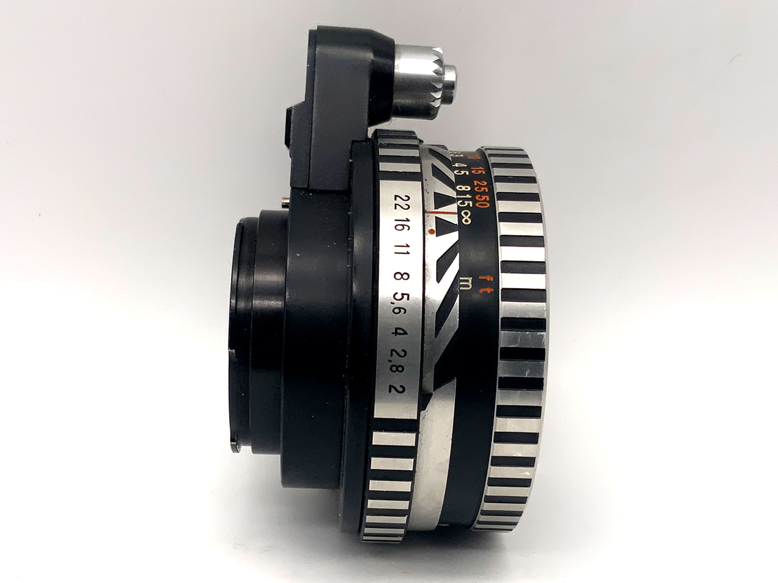 Carl Zeiss 50mm 1:2 lens Pancolar Zebra from Jena fixed focal length (Exa)