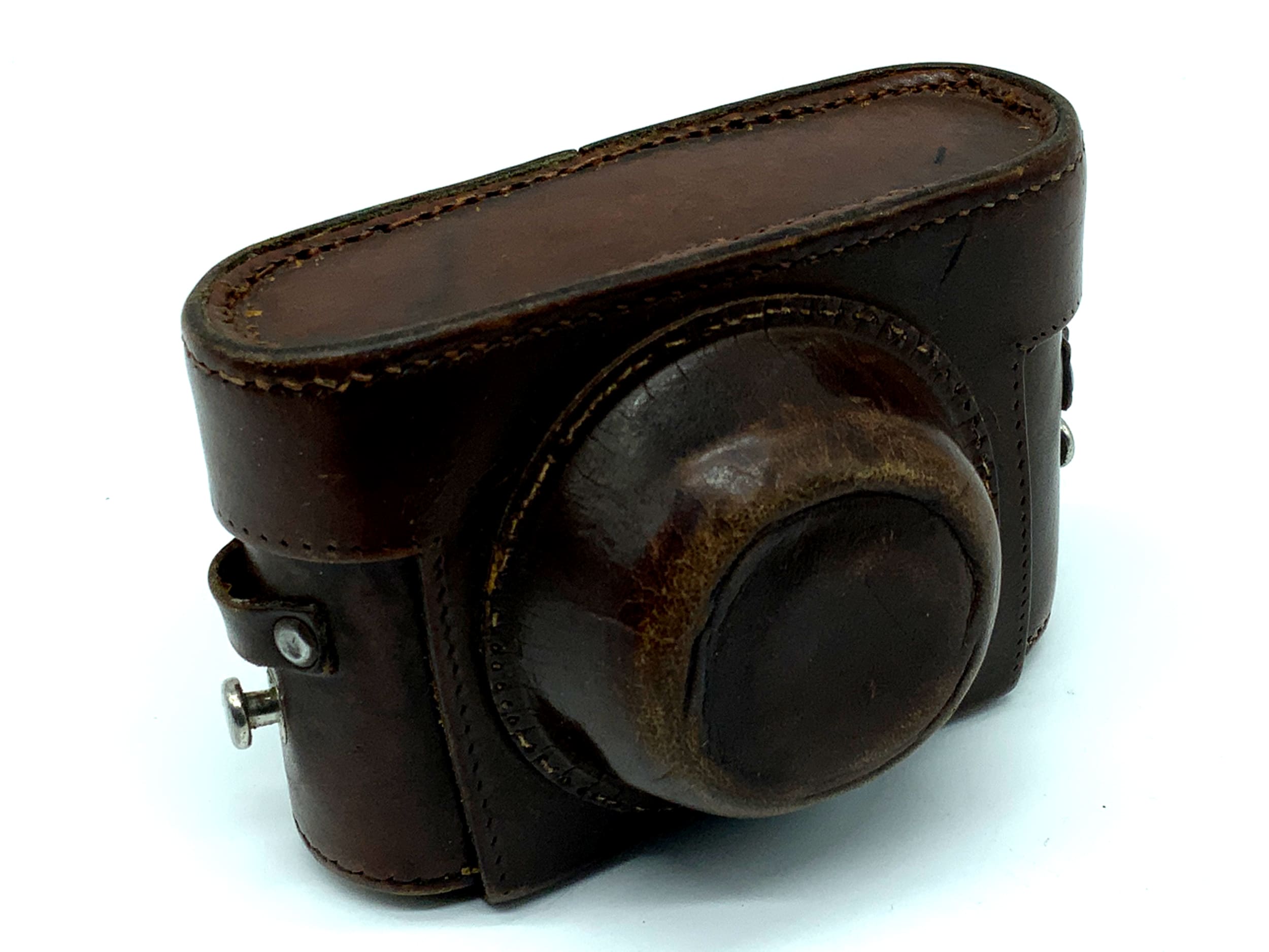 Pupil nail ready bag brown leather case bag camera bag