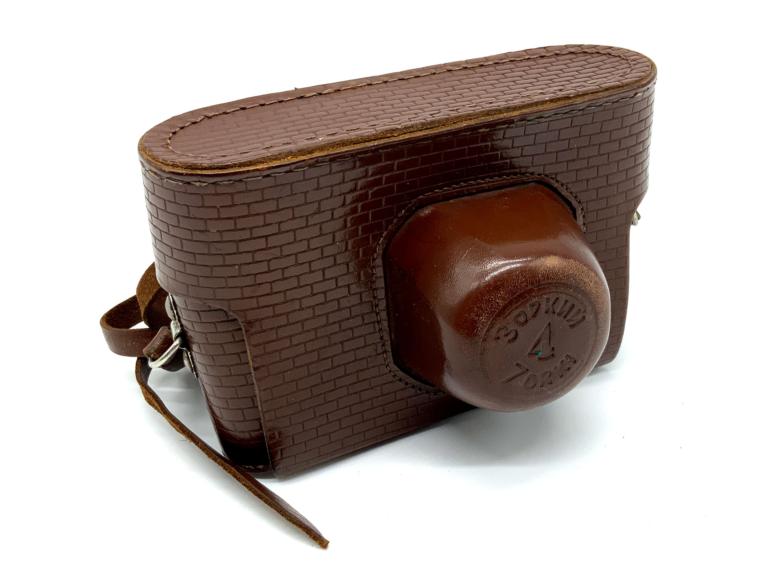 KMZ Zorki 4 Ready Case Brown Leather Case Camera Bag