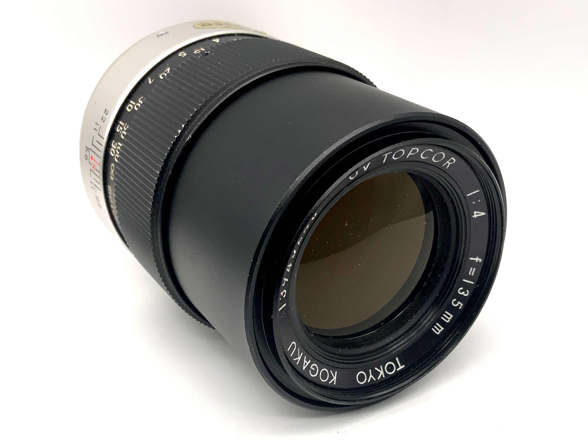 Tokyo Kogaku 135mm 1:4 lens UV Topcor fixed focal length (Topcon)