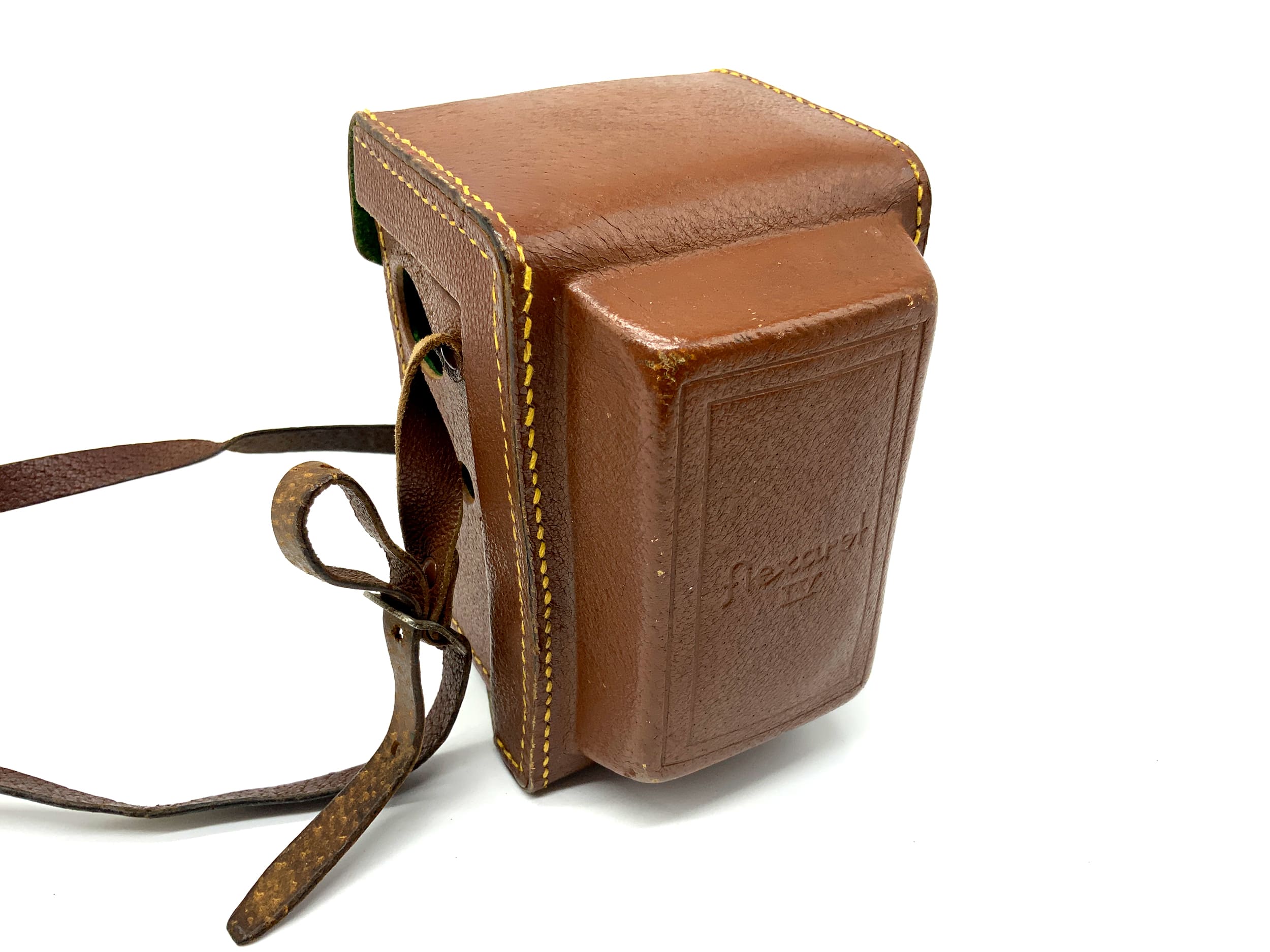 Meopta Flexaret IV Ready Case, Brown Leather, TLR Case, Camera Bag