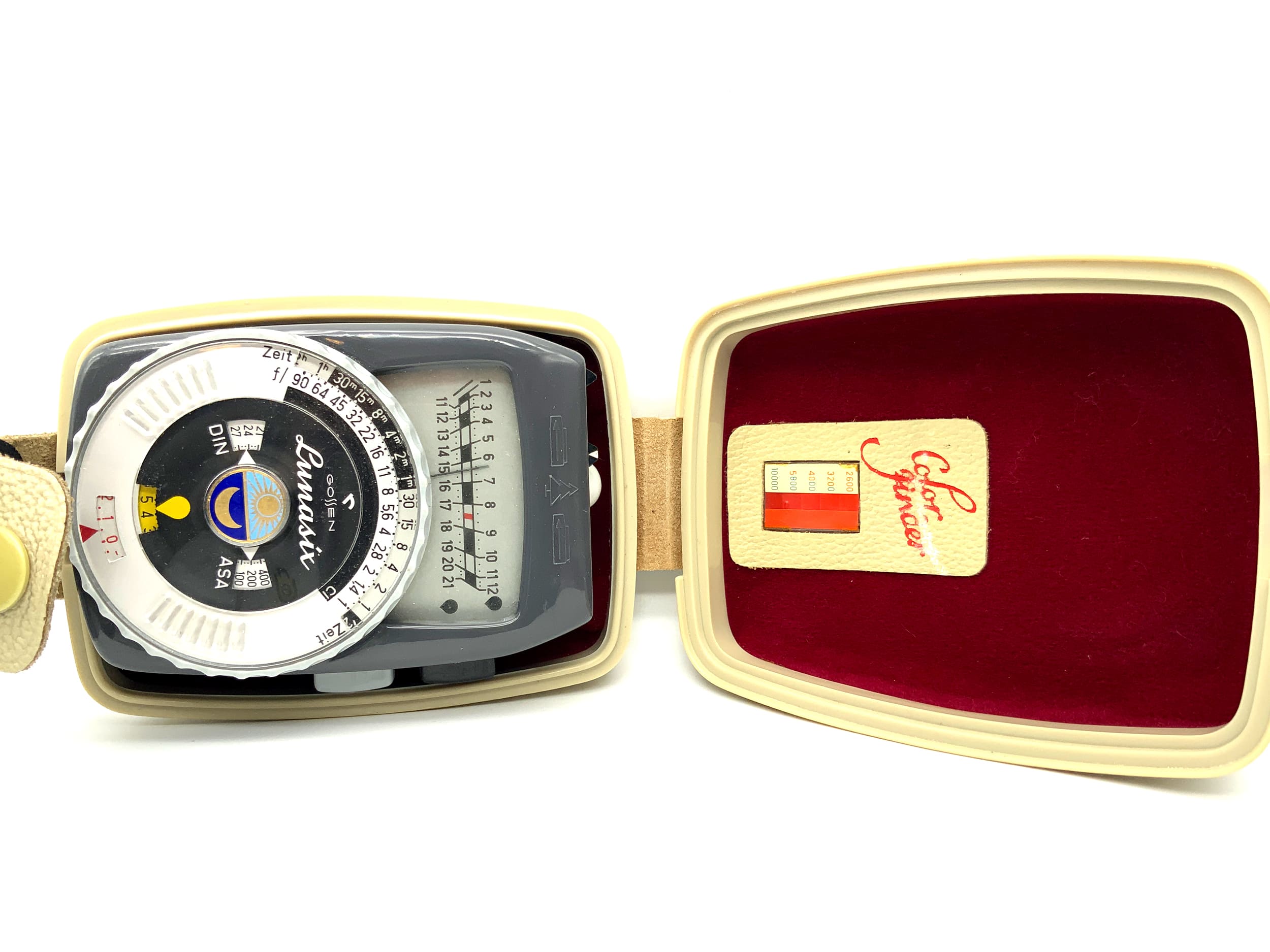 Gossen Lunasix exposure meter with case, light meter