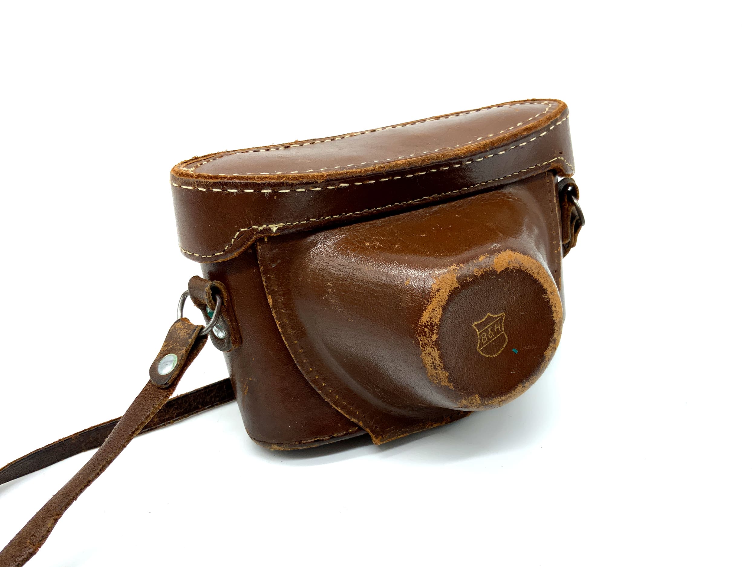 Bell &amp; Howell Foton ready bag, brown; B&amp;H leather case, camera bag
