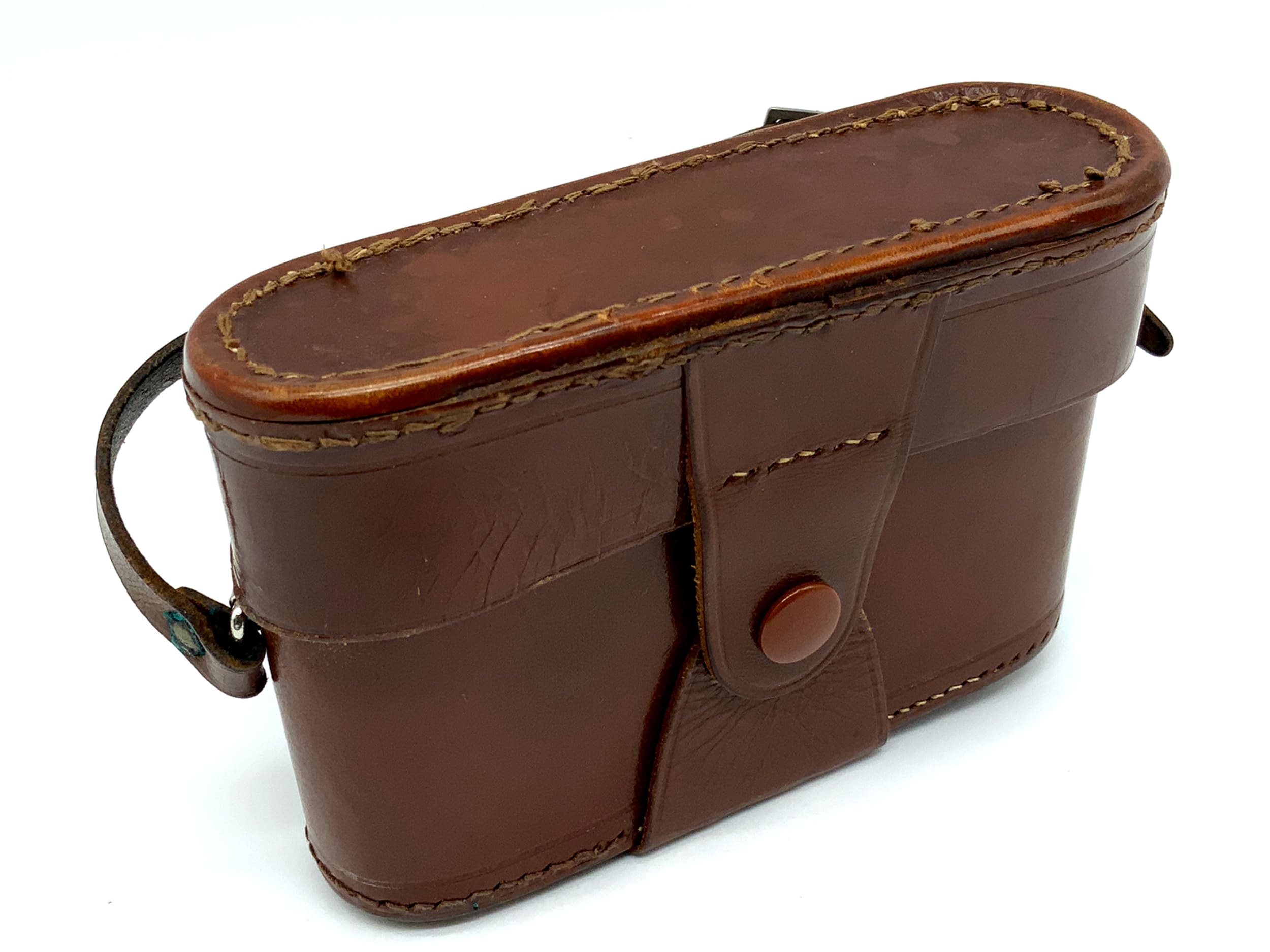 Agfa Karat ready bag, brown leather case, camera bag