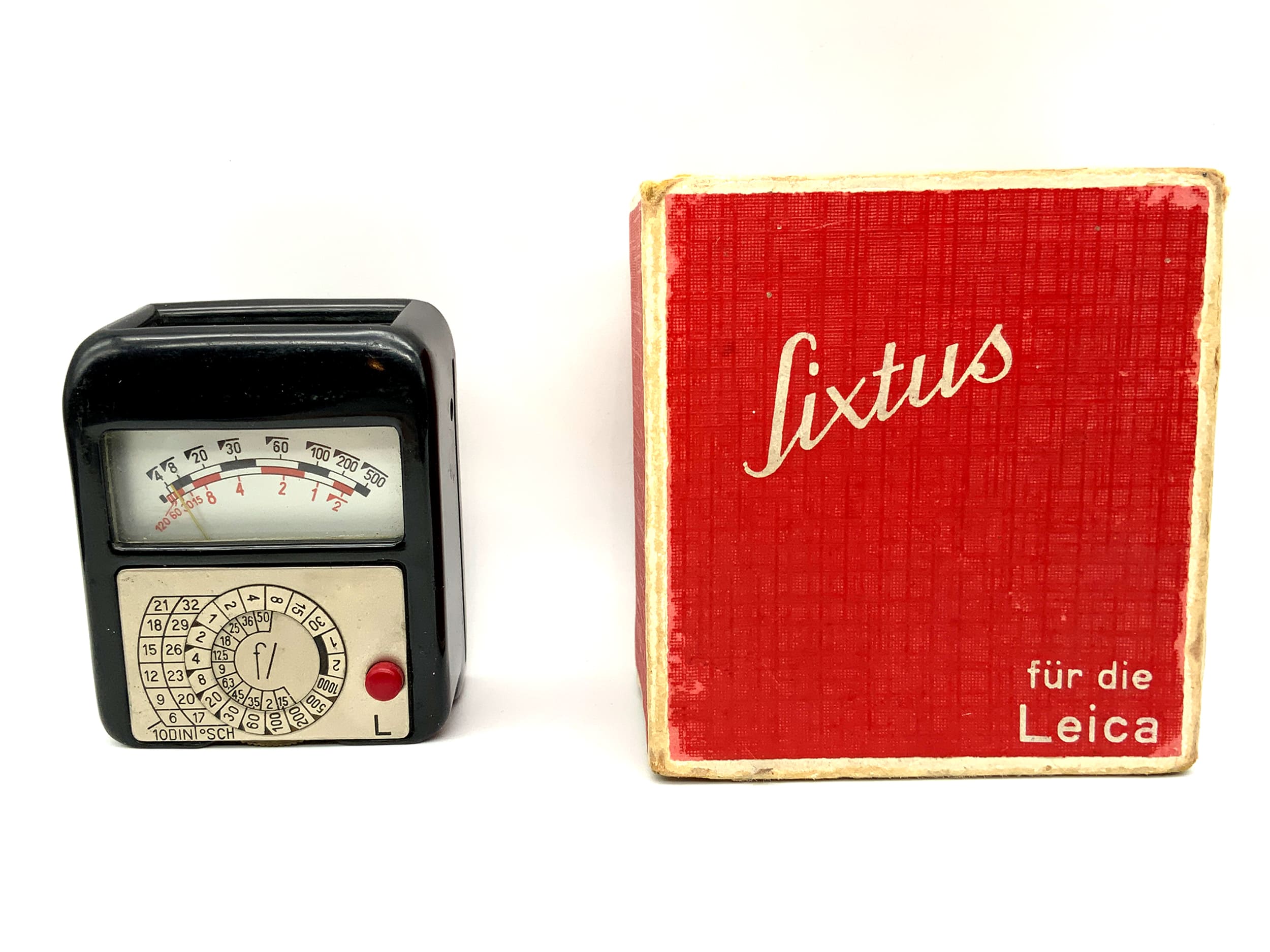 Gossen Sixtus exposure meter for Leica in original packaging. Light meter.