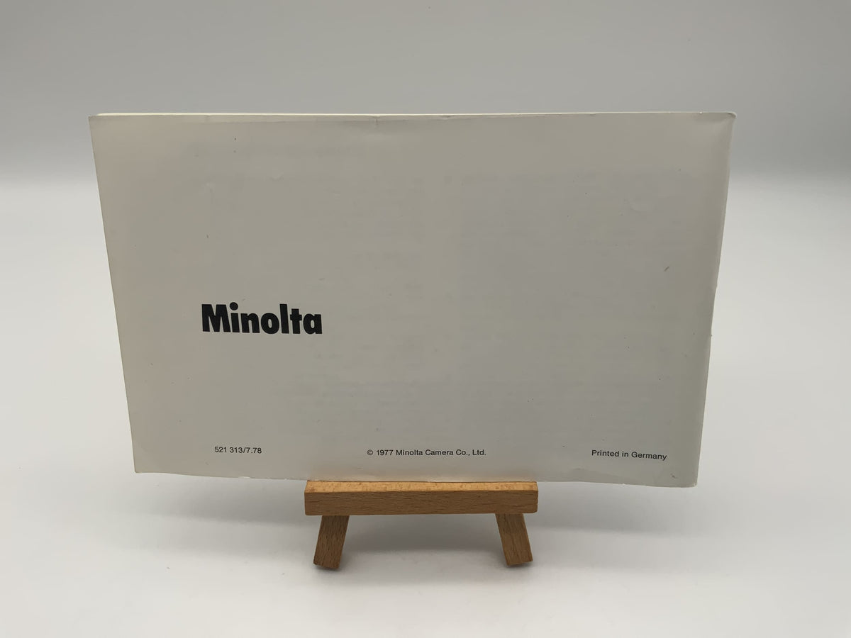 Minolta XG-2 User Manual
