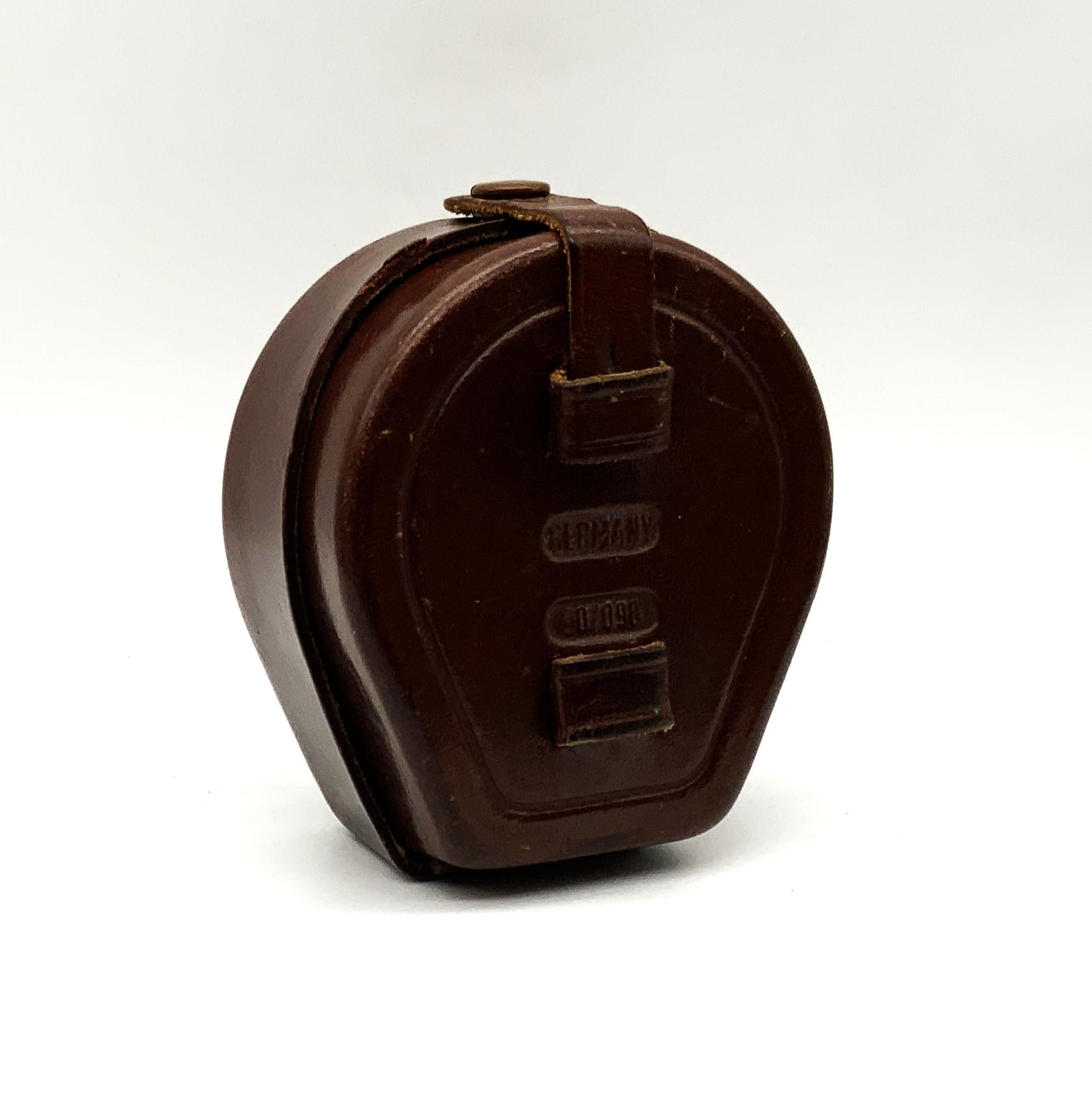 Voigtländer 90/098 brown leather case for sun visor and 2 filters