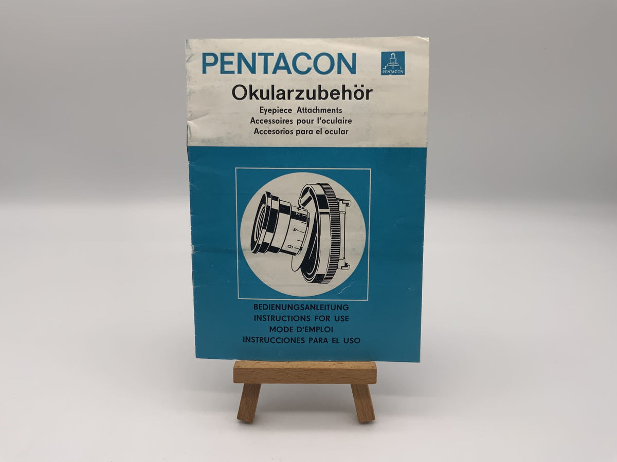 Pentacon Eyepiece Accessories User Manual Instructions