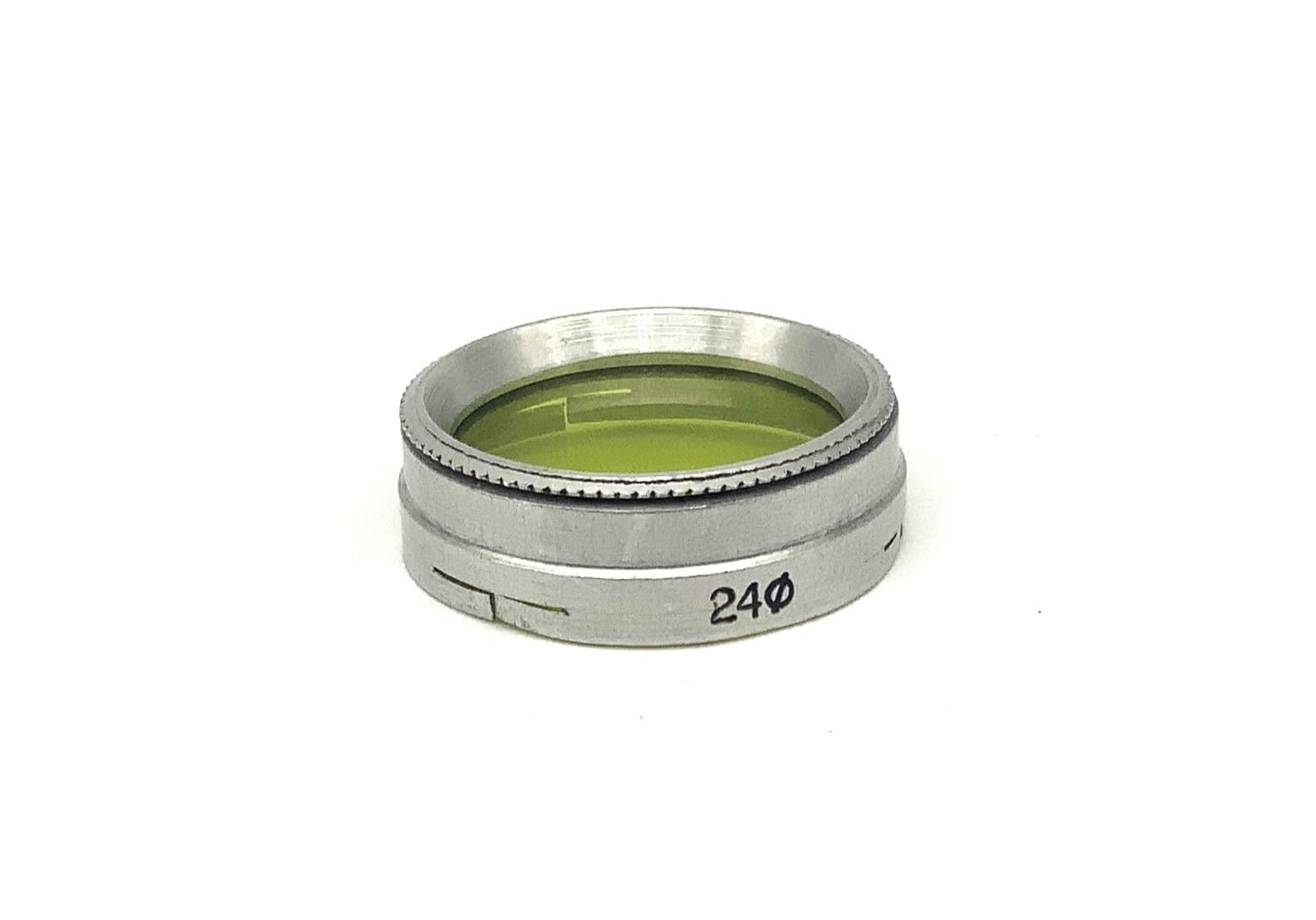 Panchromar green color filter, slip-on filter, 24mm circular