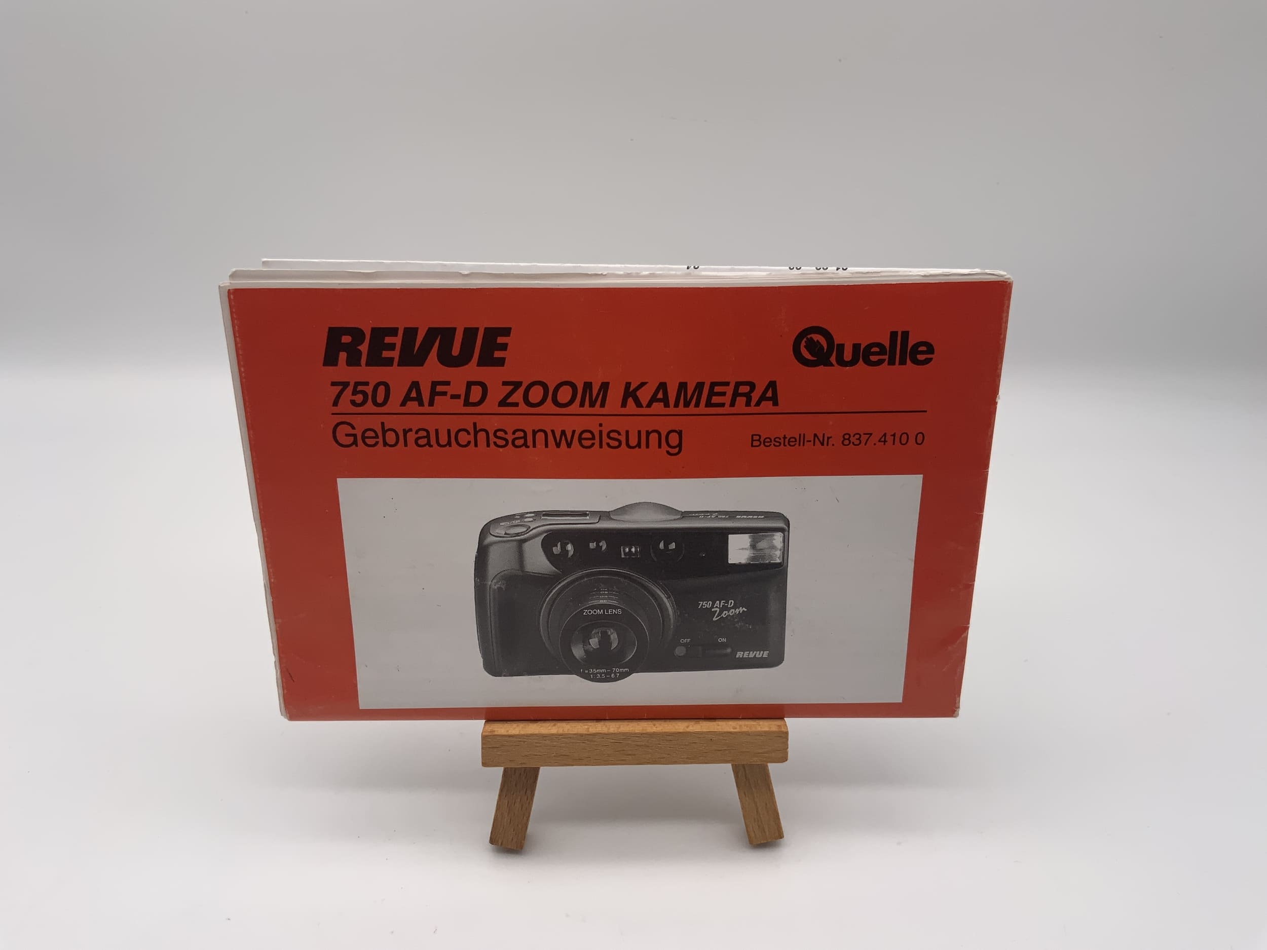 Revue 750 AF-D Zoom Camera User Manual