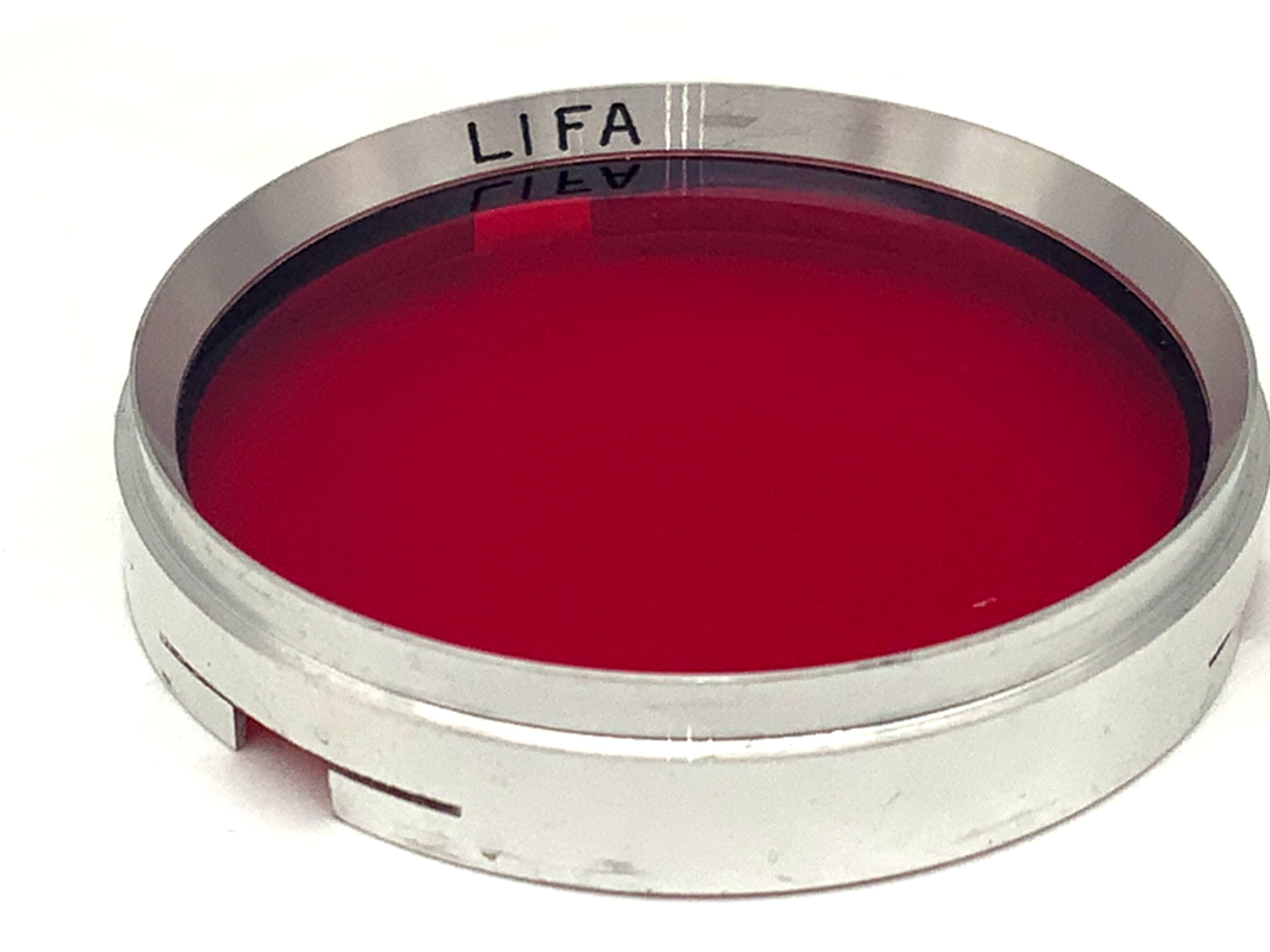 Lifa red color filter/slip-on filter 37mm circular