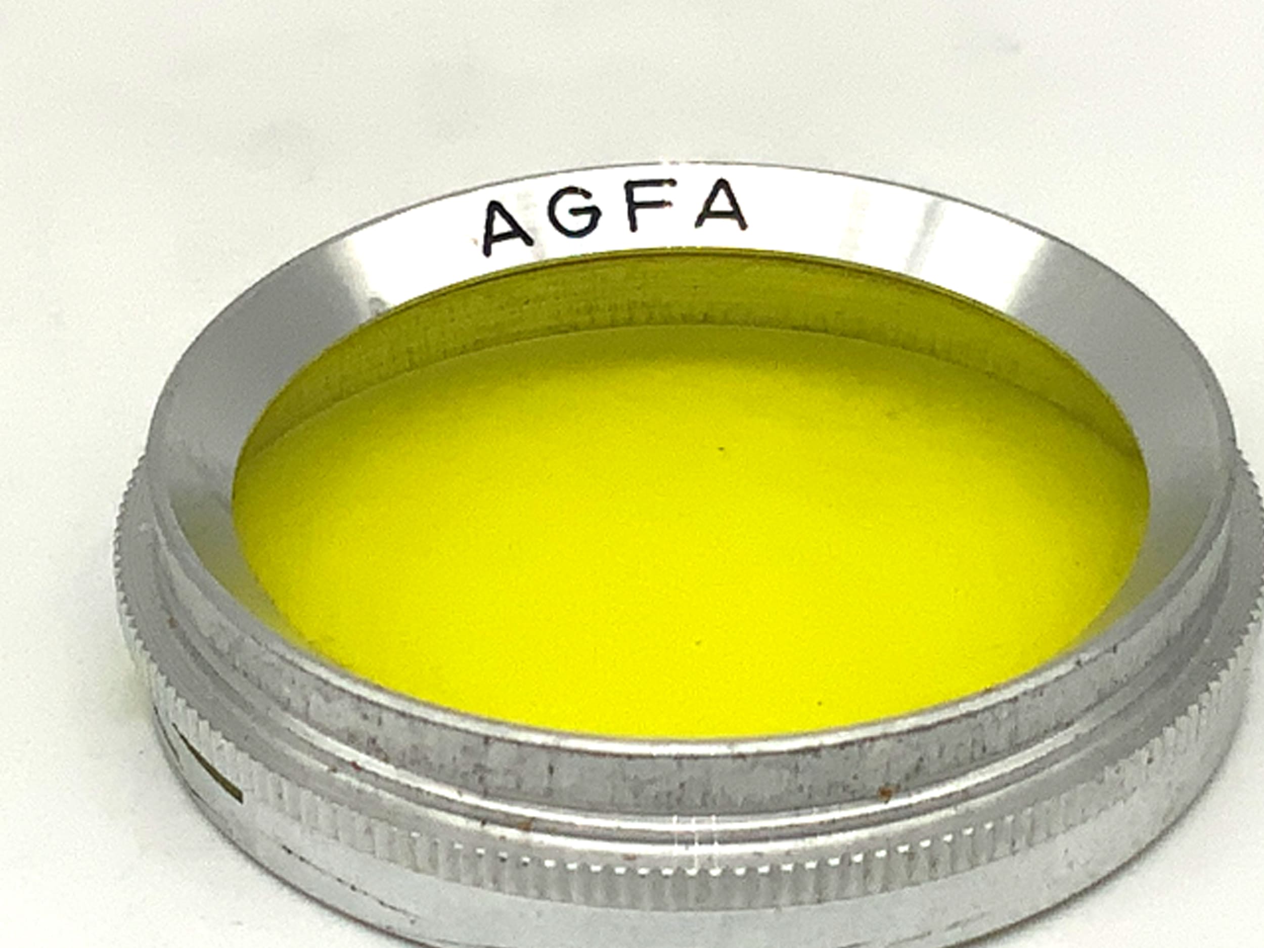 Agfa 2/30 yellow color filter, slip-on filter, 30mm circular