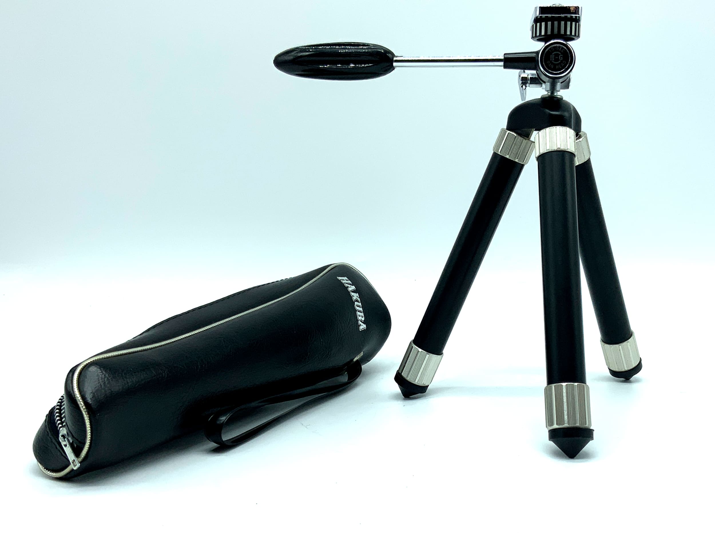 Hakuba 10-Sec III-G Tripod, Black, Tabletop Pan Head Tripod, Camera Tripod