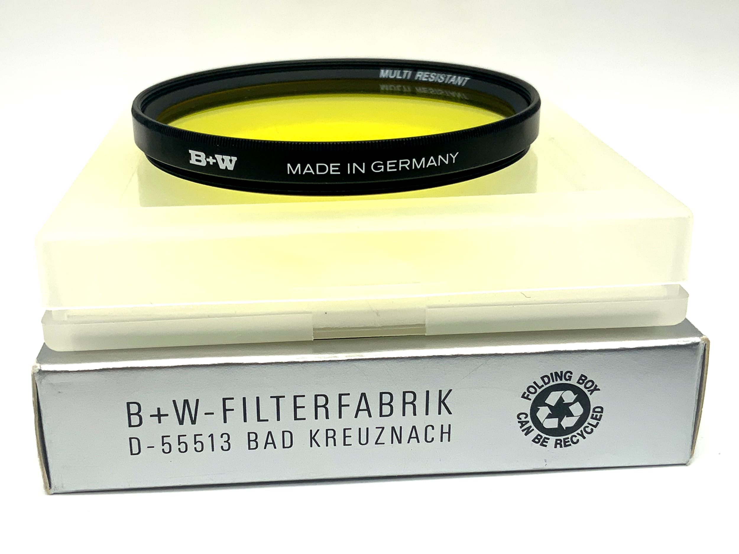 B+W color filter 67E 022 yellow/yellow 2x Multi Resistant in original packaging filter 67mm