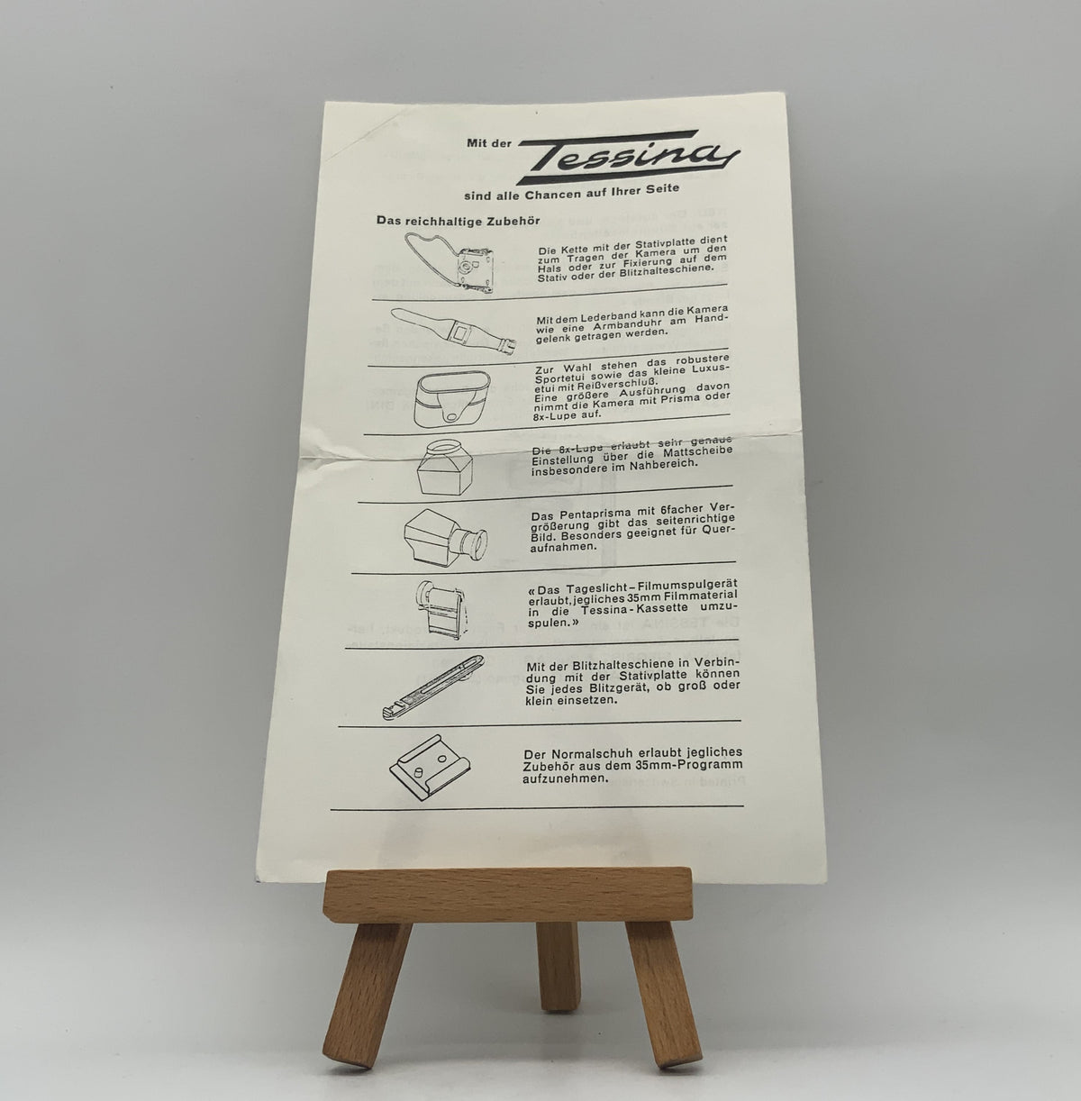 Tessina The extensive accessories flyer German