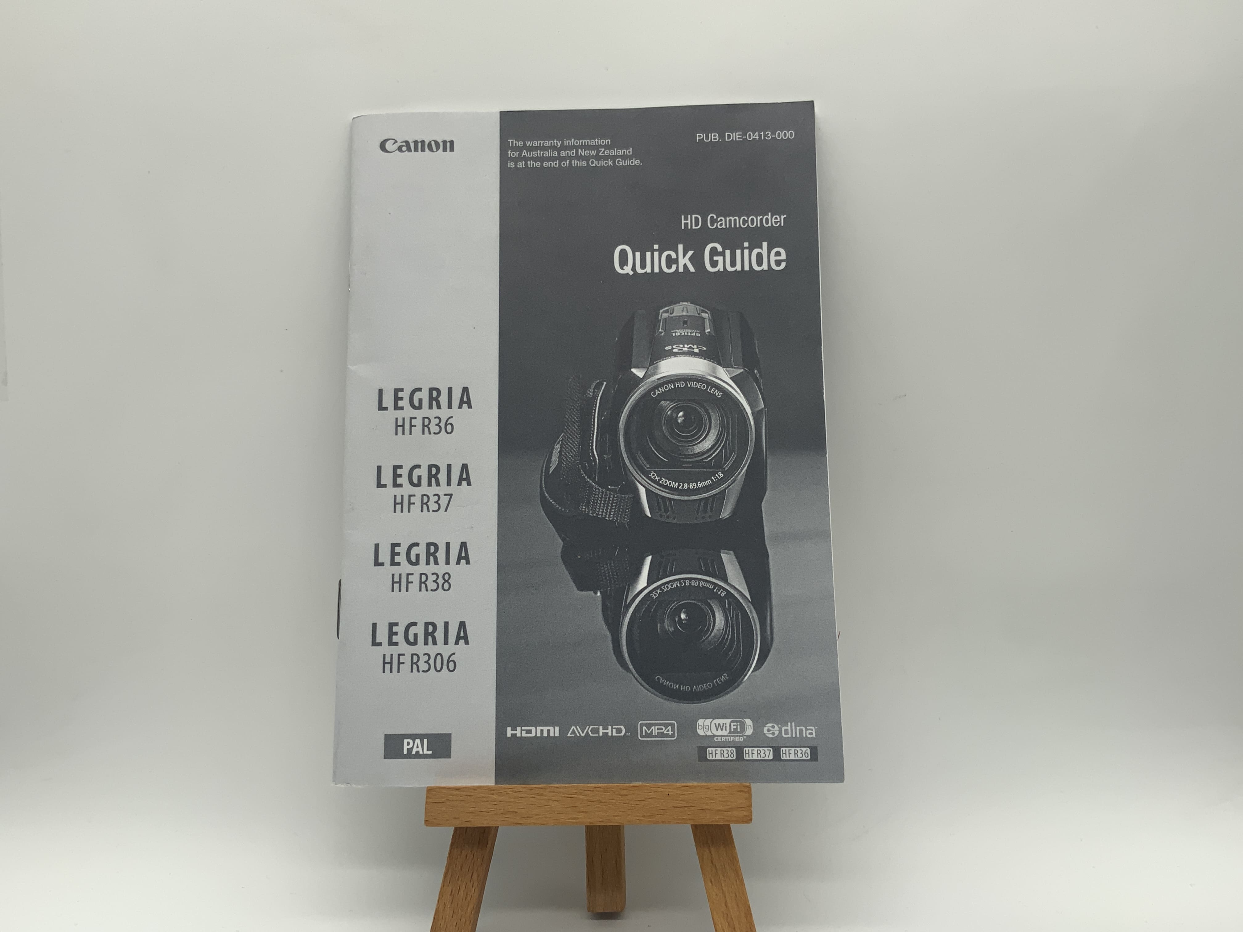 Canon Legria HF R36 / R37 / R38 / R306 Quick Guide User Manual German