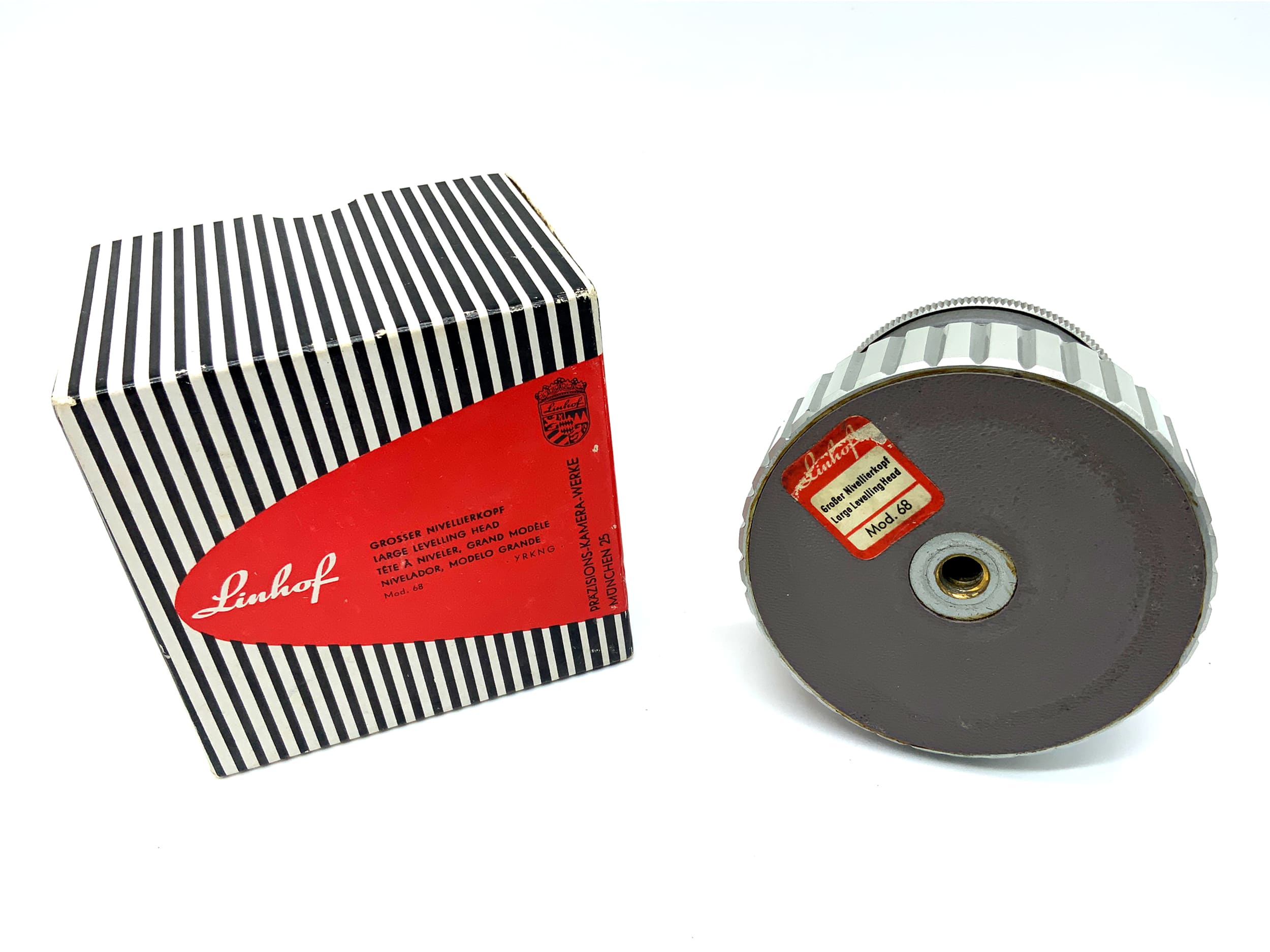 Linhof Large Leveling Head Tripod Head Grey Model 68 YRKNG in Original Packaging