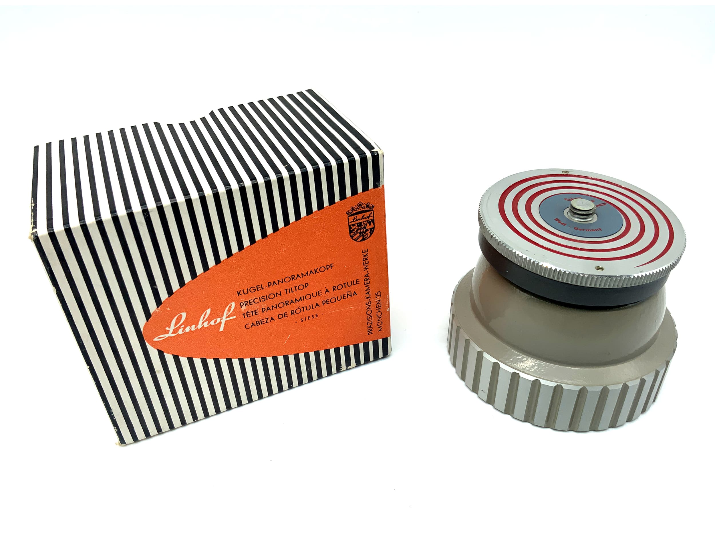 Linhof spherical panoramic tripod head, grey, STESE, in original packaging