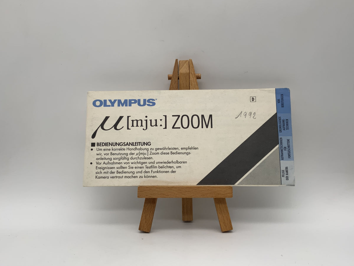 Olympus mju zoom User Manual German