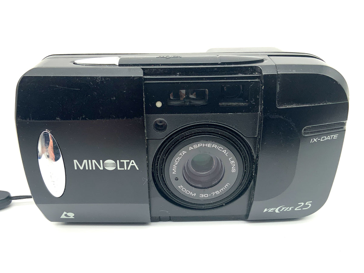 Minolta Vectis 25 Point&Shoot mit Aspherical Zoom 30-75mm IX-Date Analogkamera