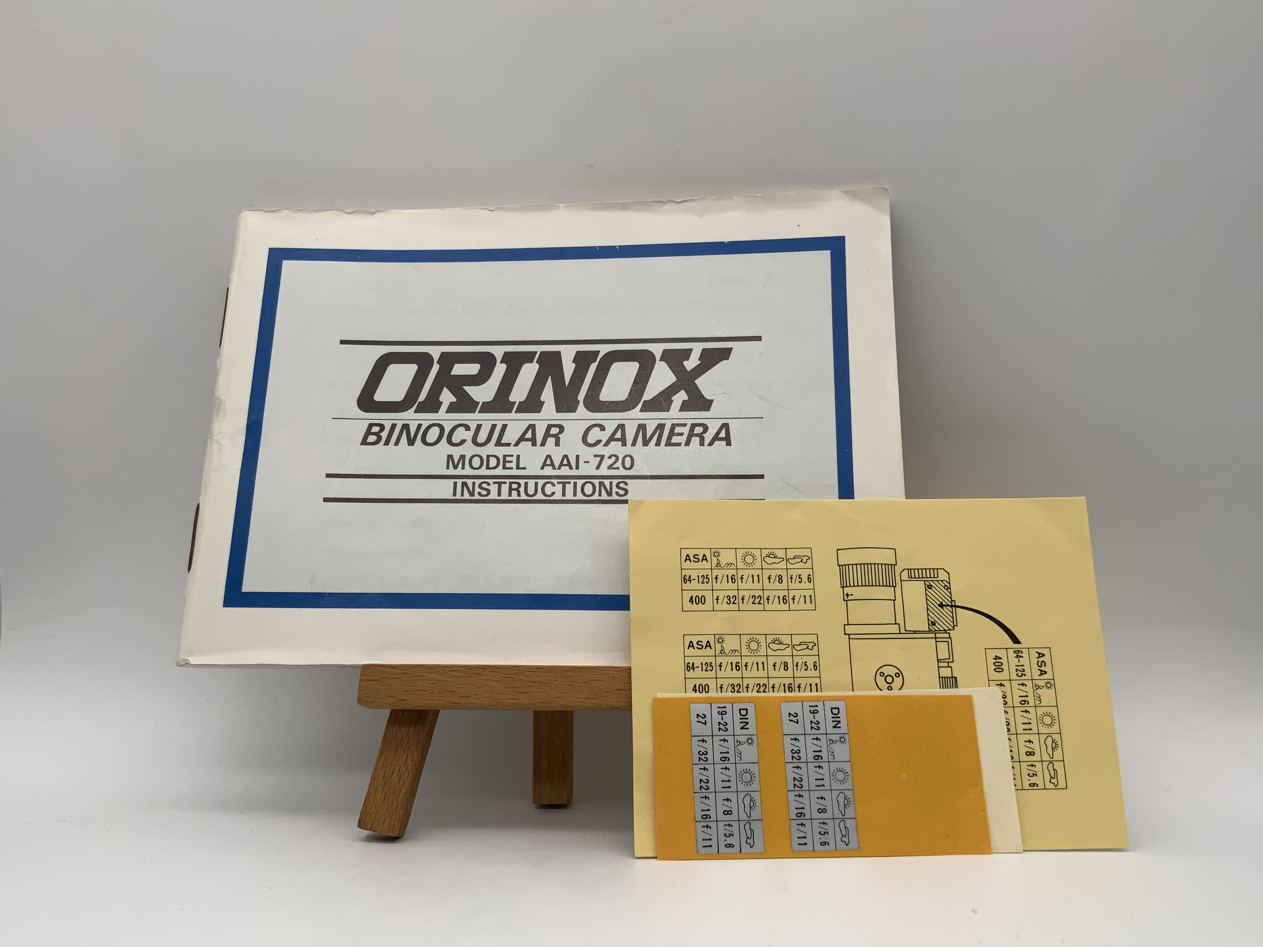 Orinox Model AAI-720 Binocular Camera User Manual (German)
