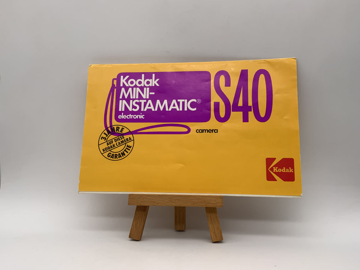 Kodak Mini Instamatic S40 User Manual (German)
