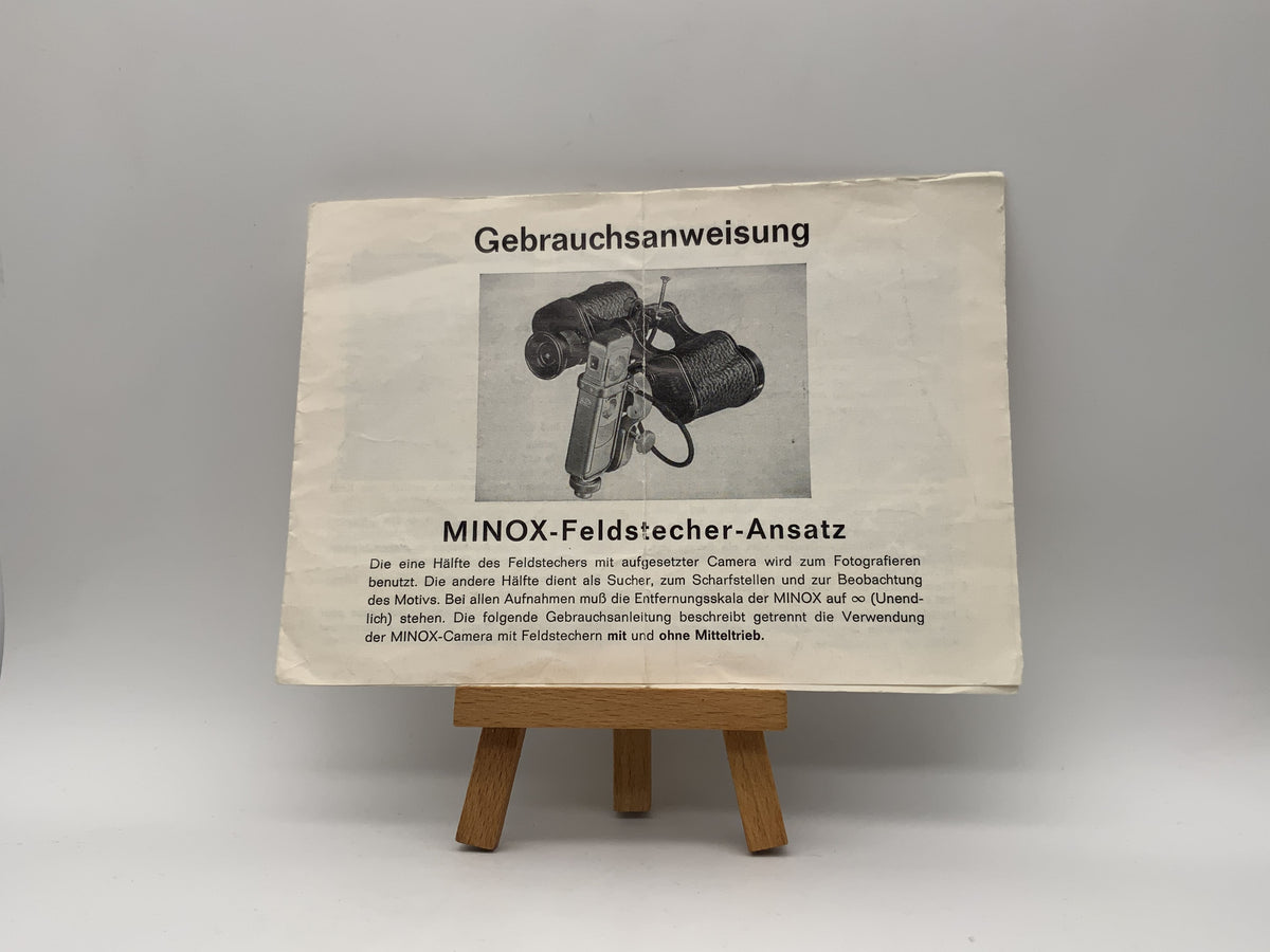 Minox binocular attachment user manual (German)