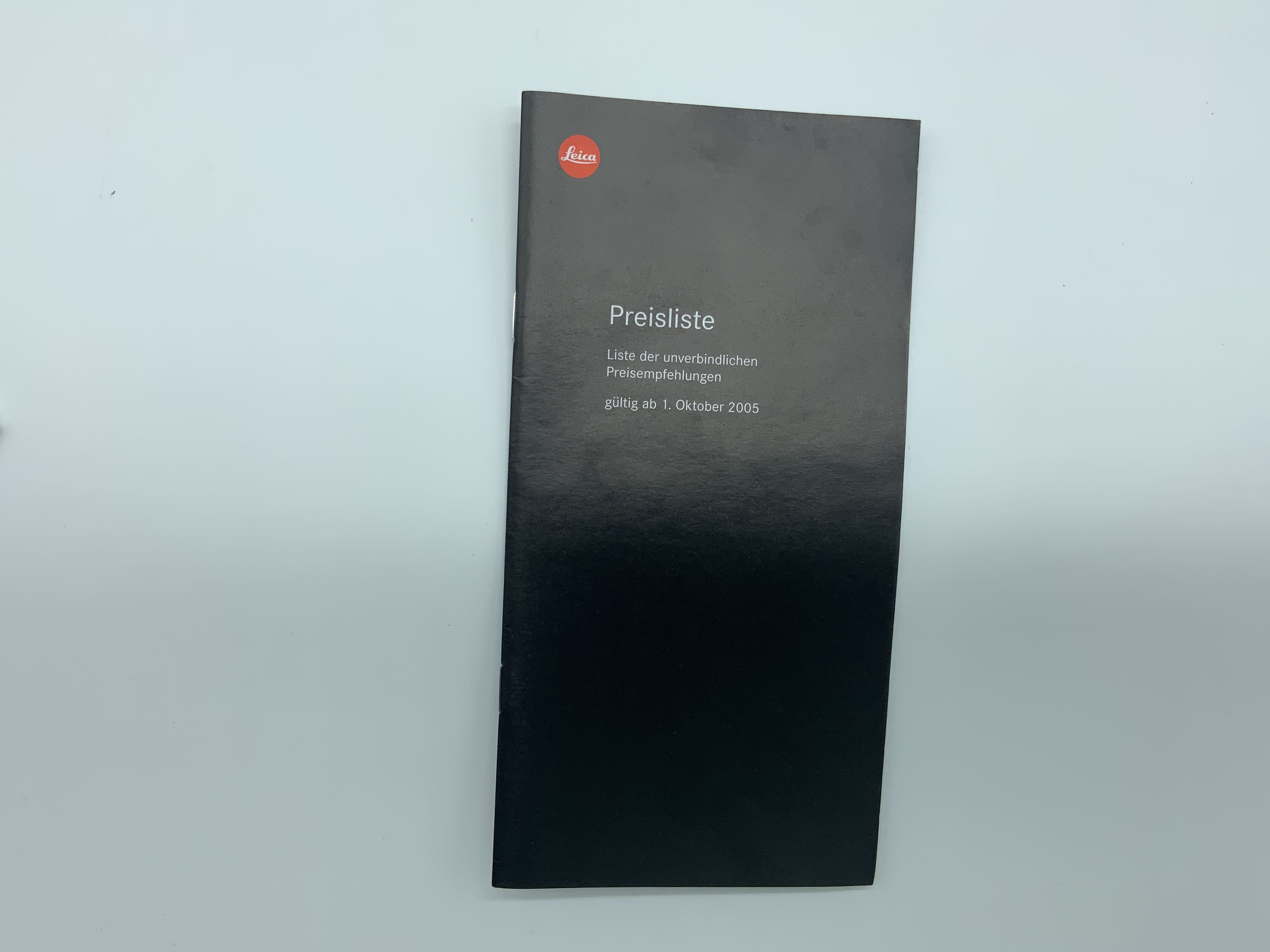 Leica Price List (German) Valid from October 1, 2005