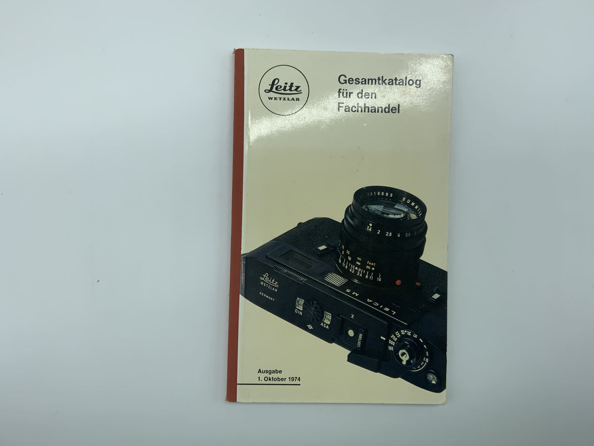Leitz Wetzlar Complete Catalog for Specialist Retailers, October 1, 1974, German Catalog