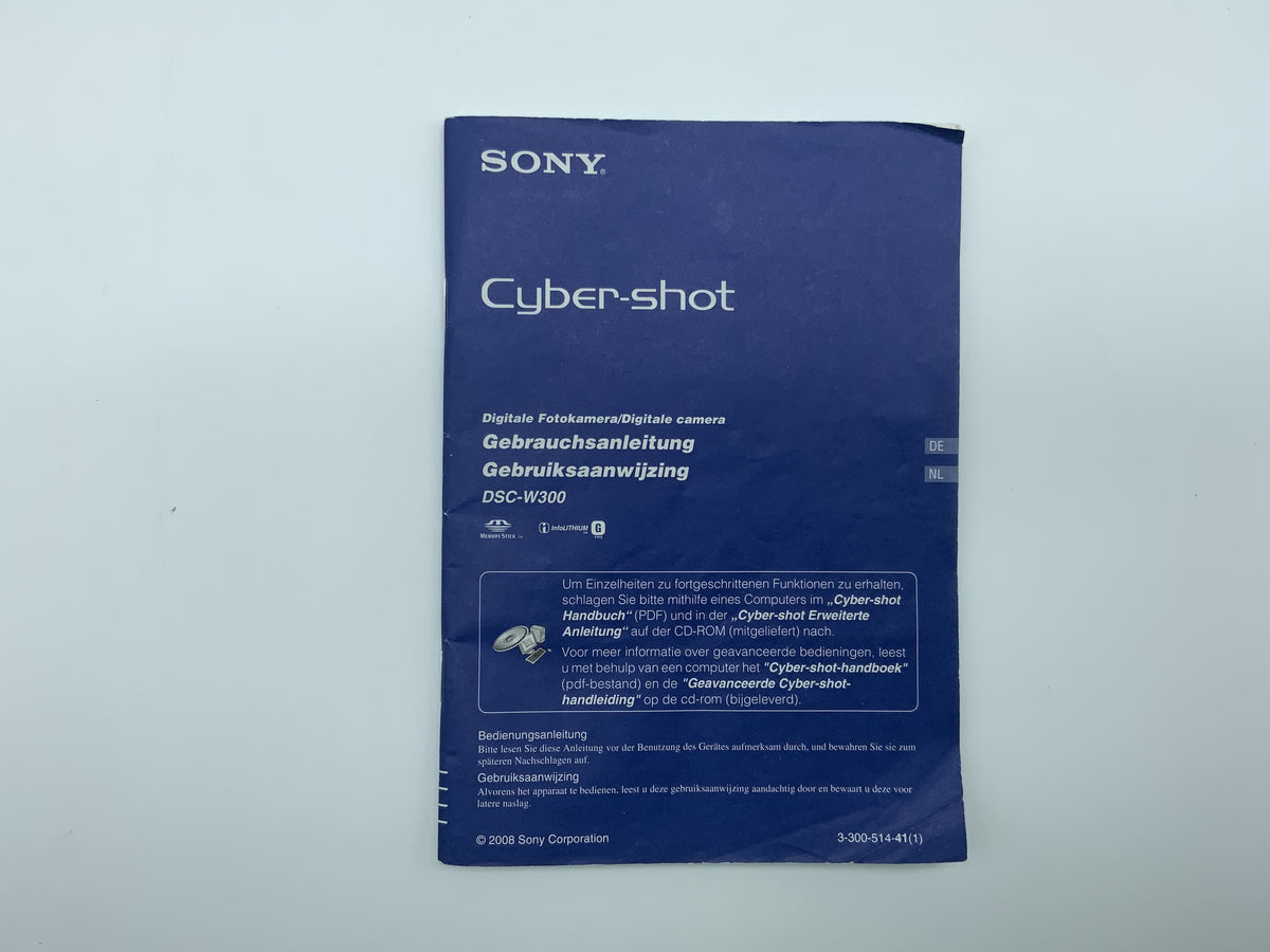Sony Cybershot User Manual (German)