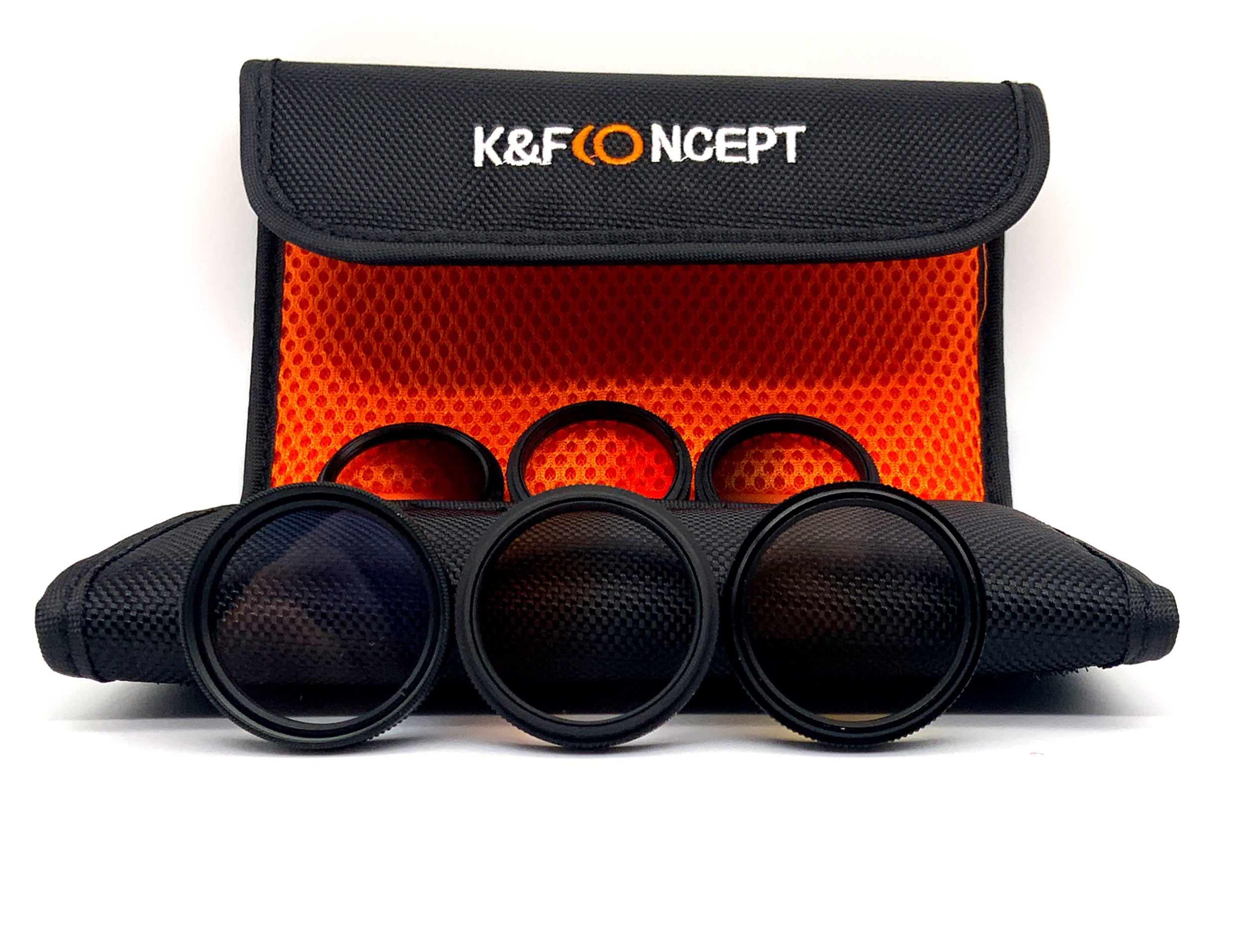 K&F Concept 6er Filterset Verlauffilter G-Orange/Red/Blue/Green/Grey/Browl 37mm