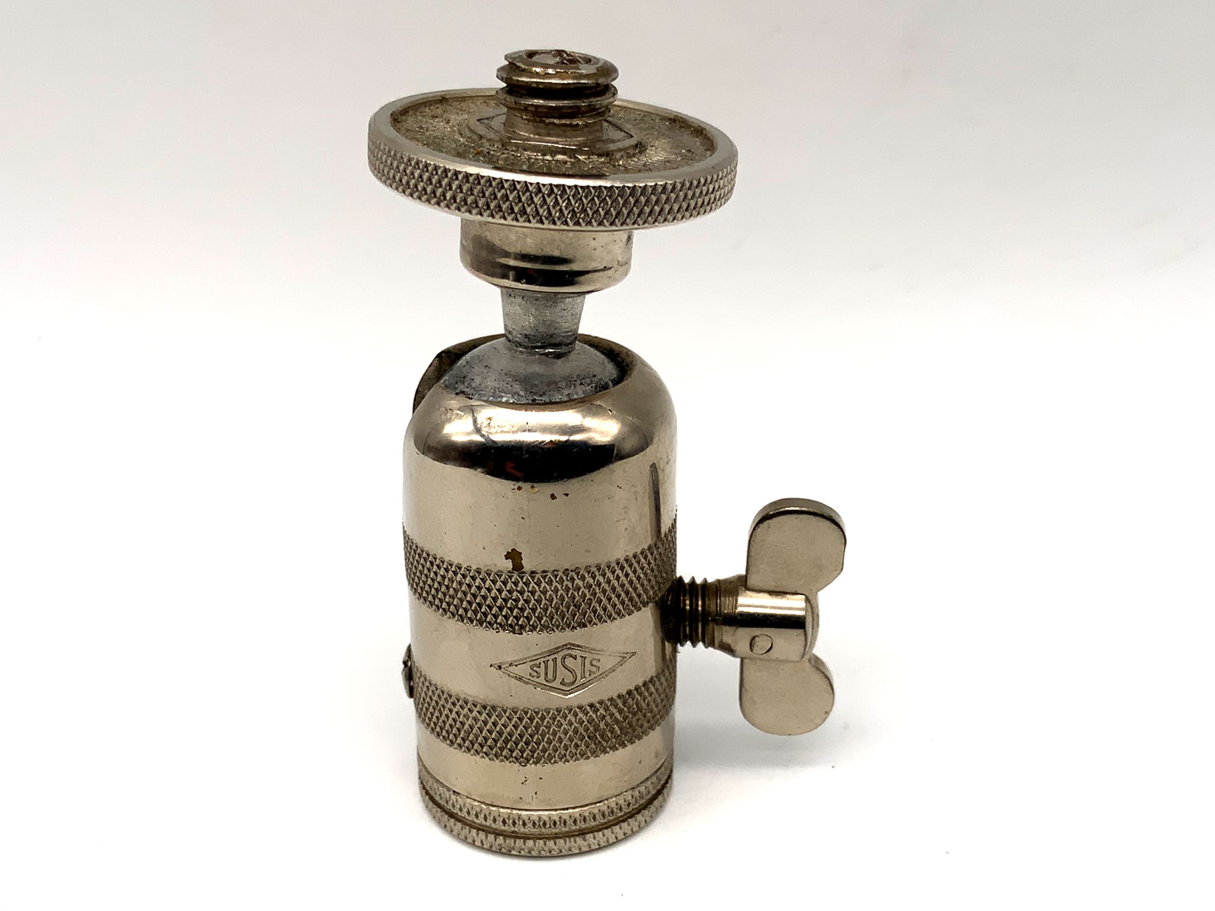 Susi's tripod head, silver mini ball head, 3/8