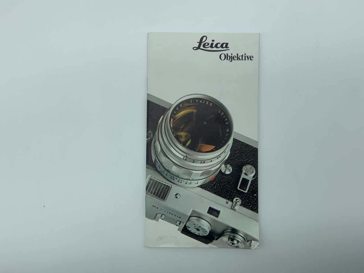 Leitz Wetzlar Leica Lenses User Manual German