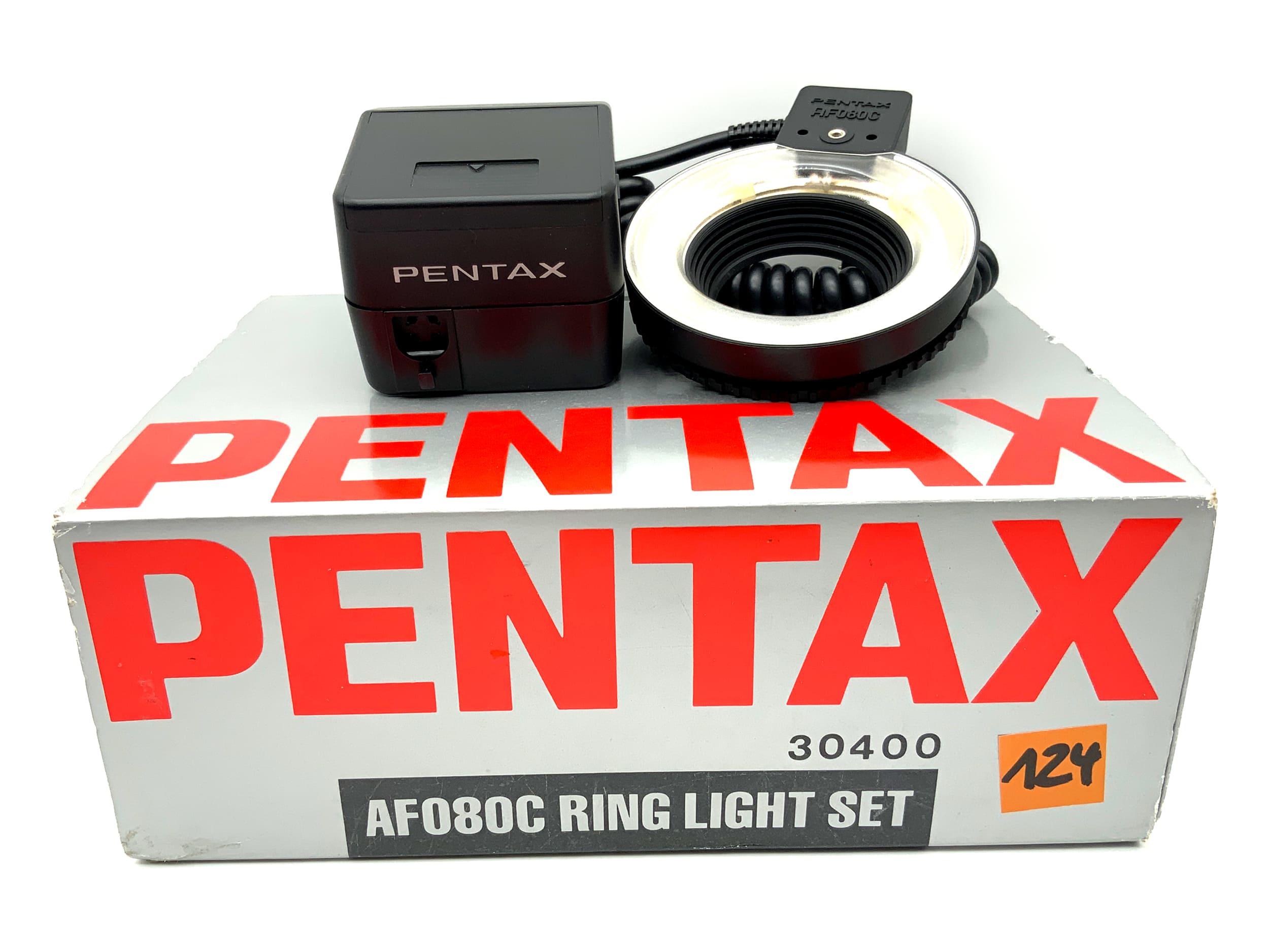 Pentax AF080C Ring Light Set Flash Unit in original packaging for LX, Super A, PZ-1P flash units