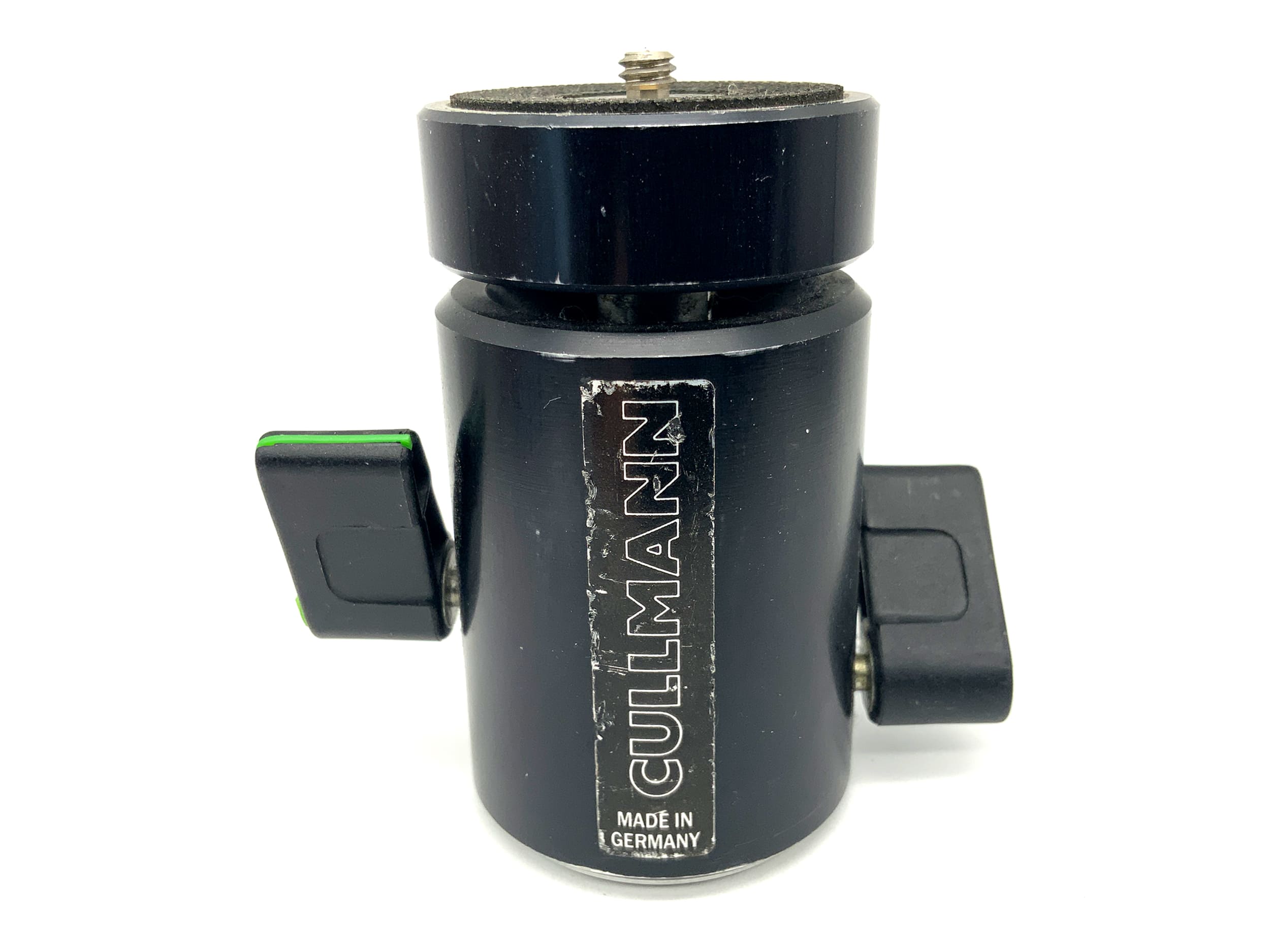 Cullmann tripod head, black, ball head, 1/4" to 3/8".