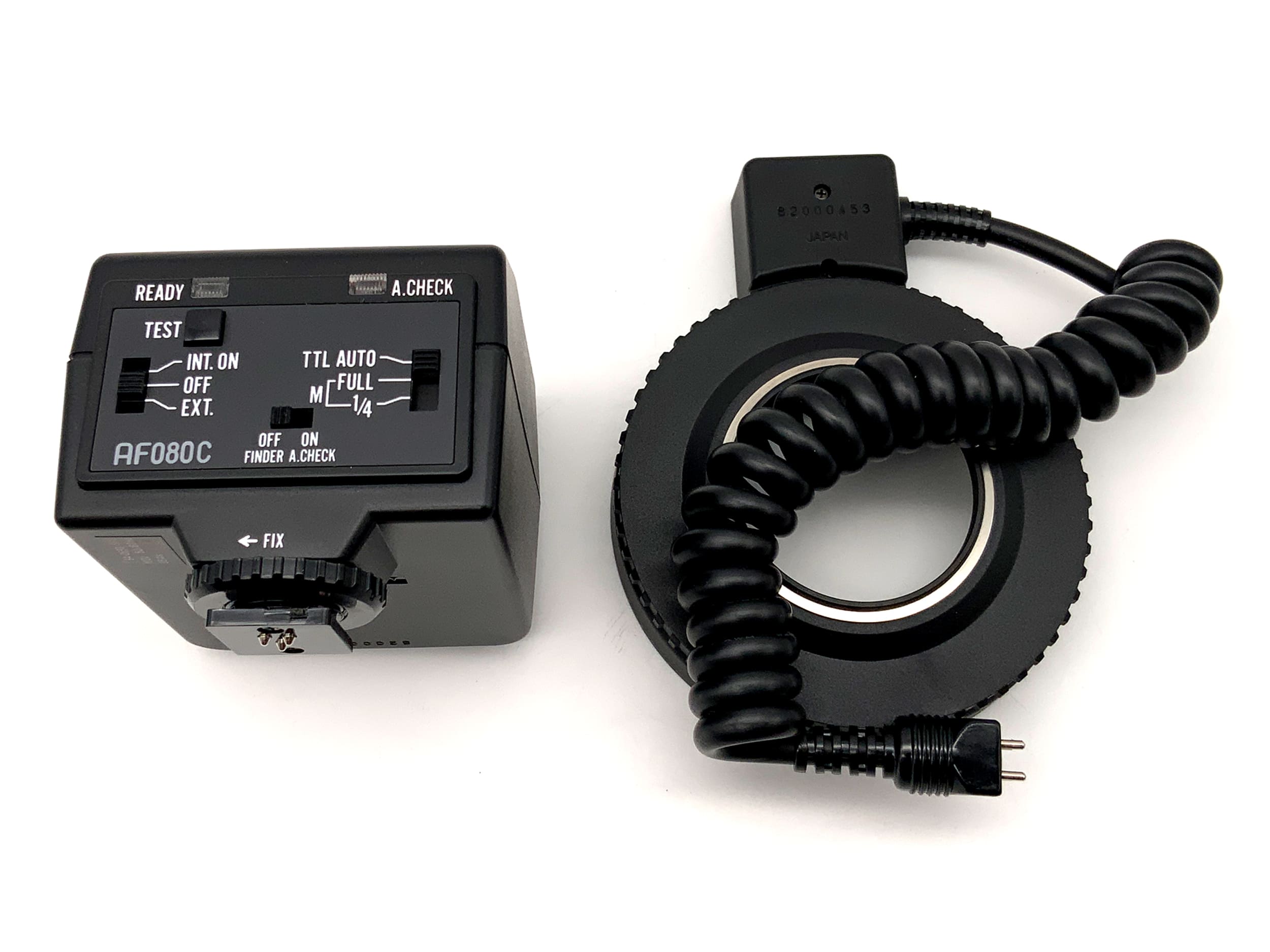 Pentax AF080C Ring Light Set Flash Unit in original packaging for LX, Super A, PZ-1P flash units