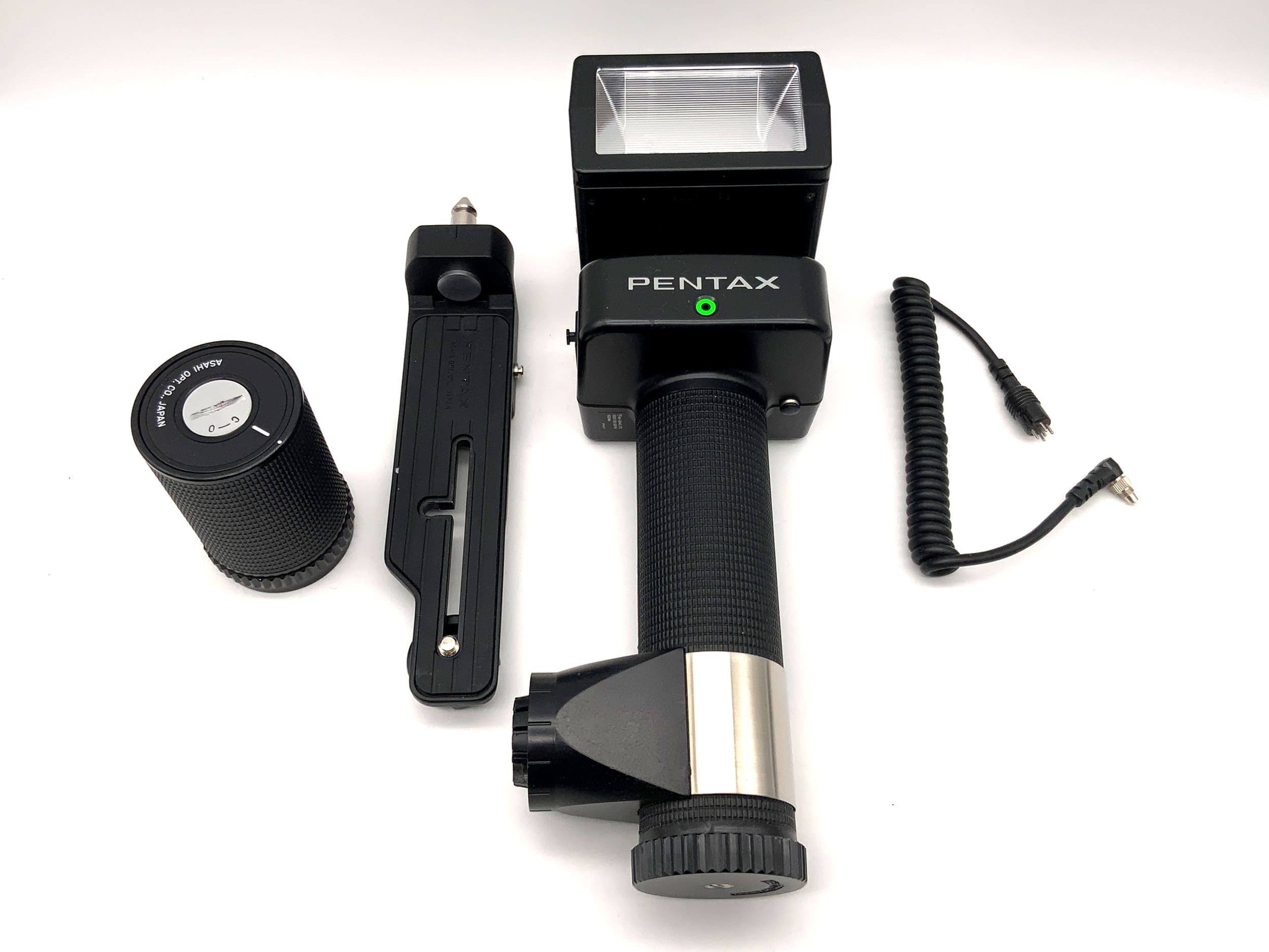 Pentax AF 400 T flash unit in original packaging, camera flash, clip-on flash, flash light