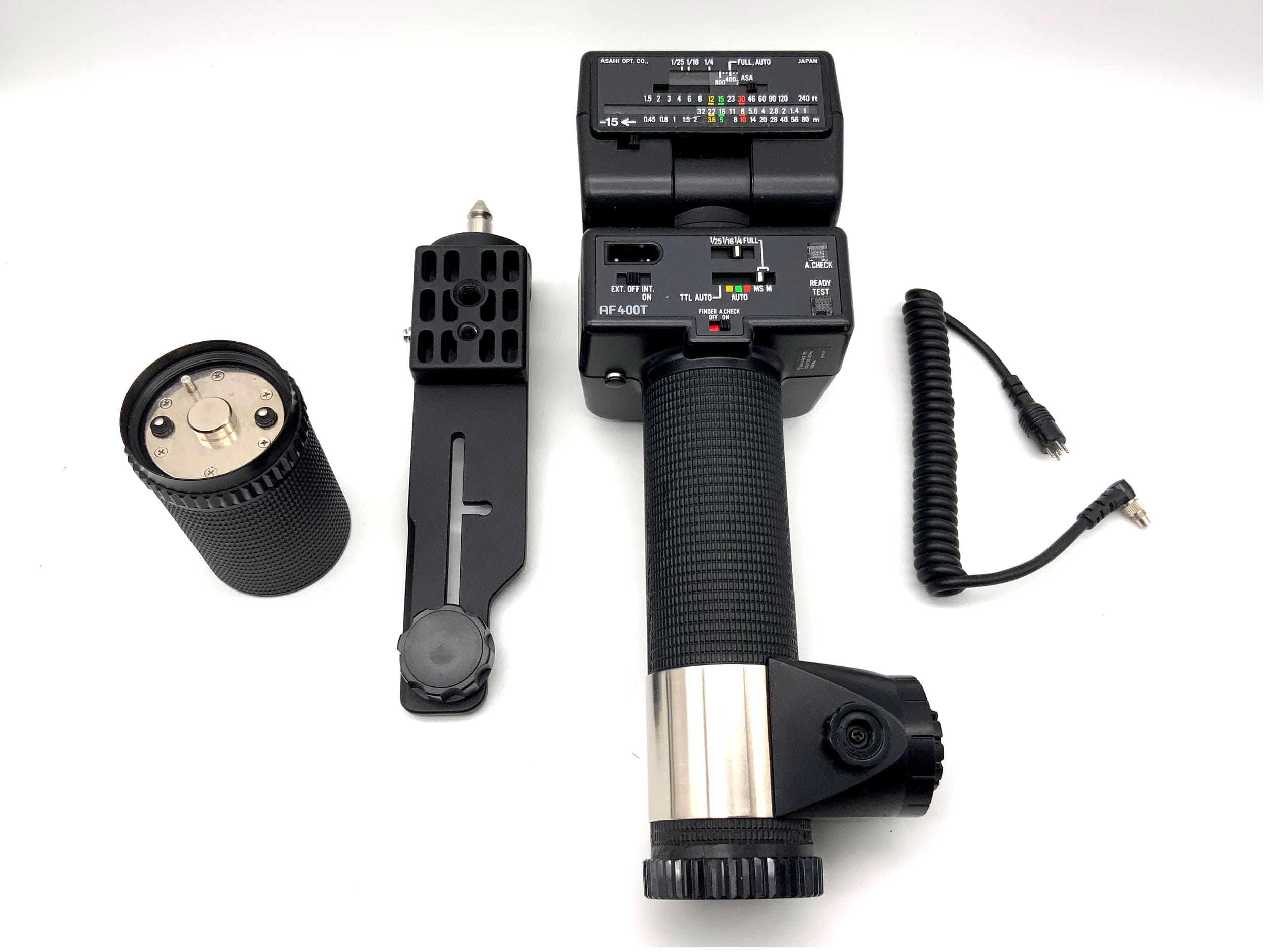 Pentax AF 400 T flash unit in original packaging, camera flash, clip-on flash, flash light